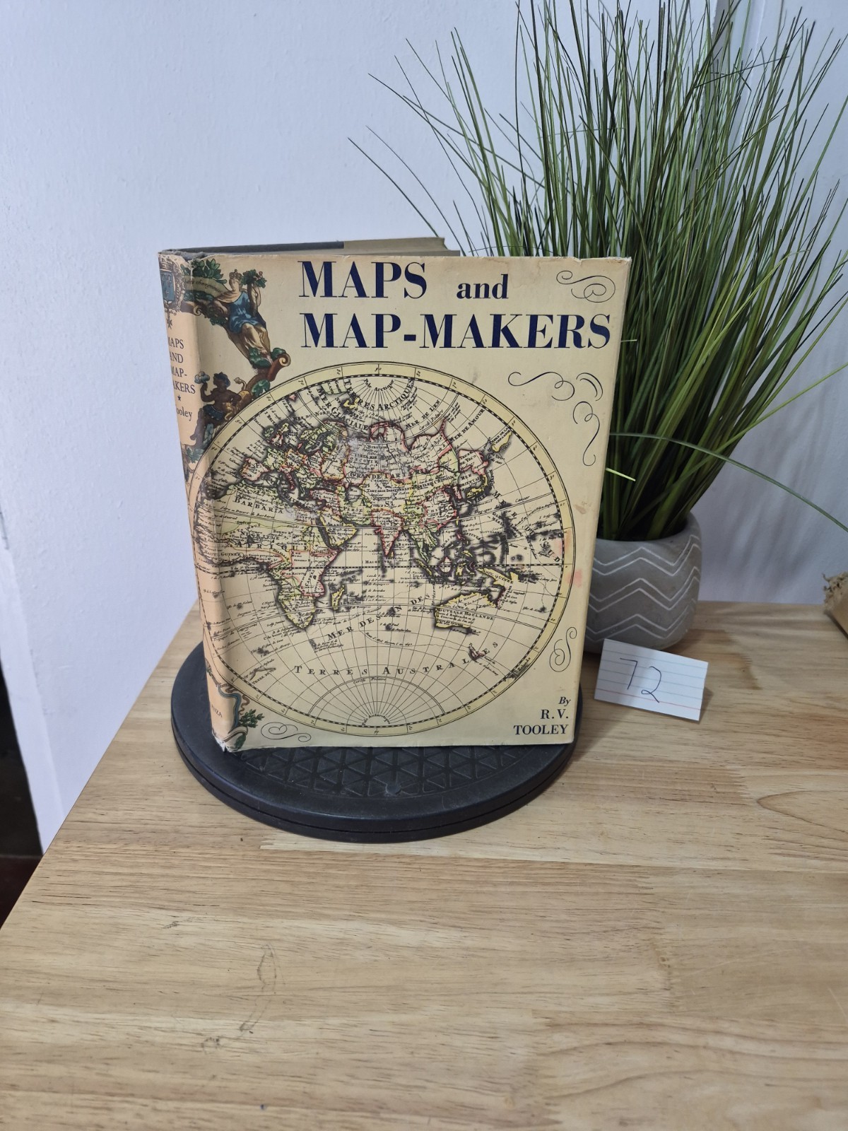 MAPS and MAP MAKERS by R.V. Tooley 1962 Hardcover Dust Jacket