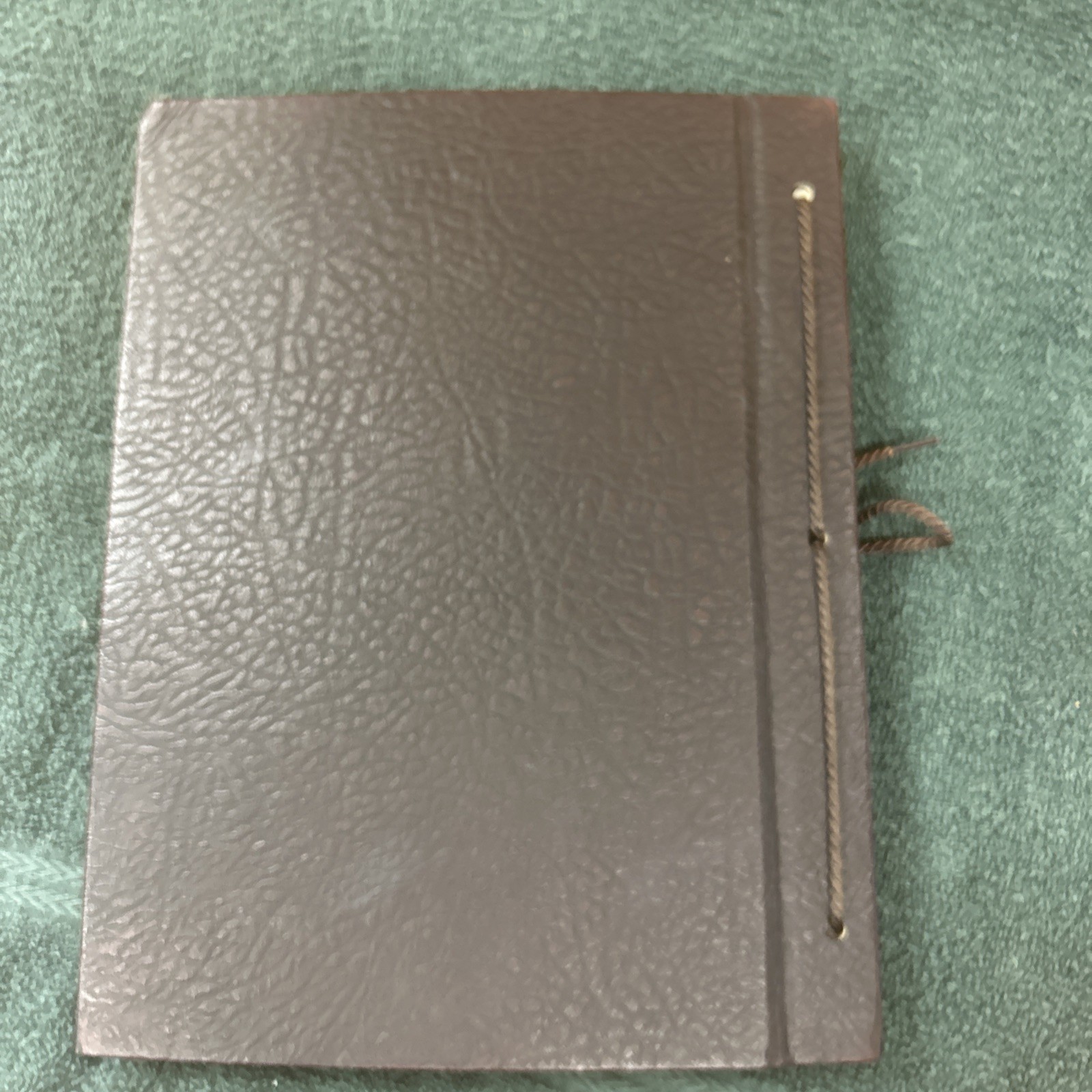 VINTAGE LEAVES OF GOLD BOOK HAND BOUND 1959 Leather Coffee Table Book Vignettes
