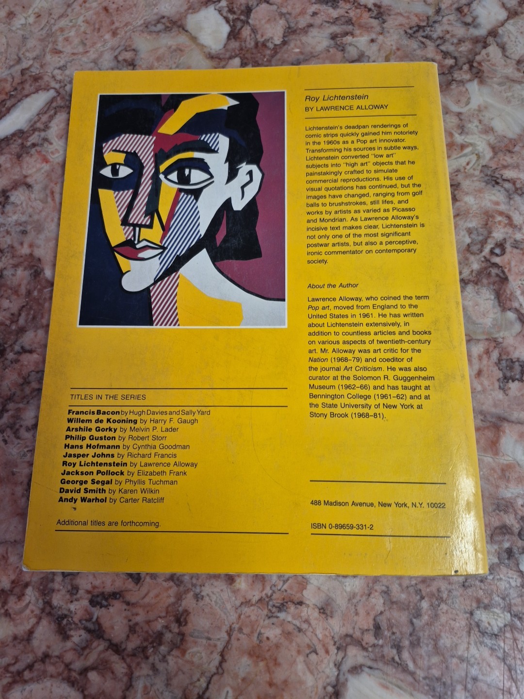 Lichtenstein by Lawrence Alloway 1983 1st Edition /2nd Printing Softcover