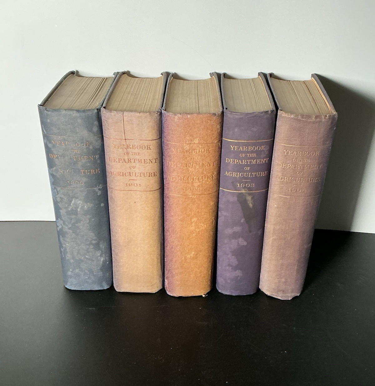 Department of Agriculture Yearbook Book 1900-1904 U.S. Gov. Lot of 5 Antiquarian