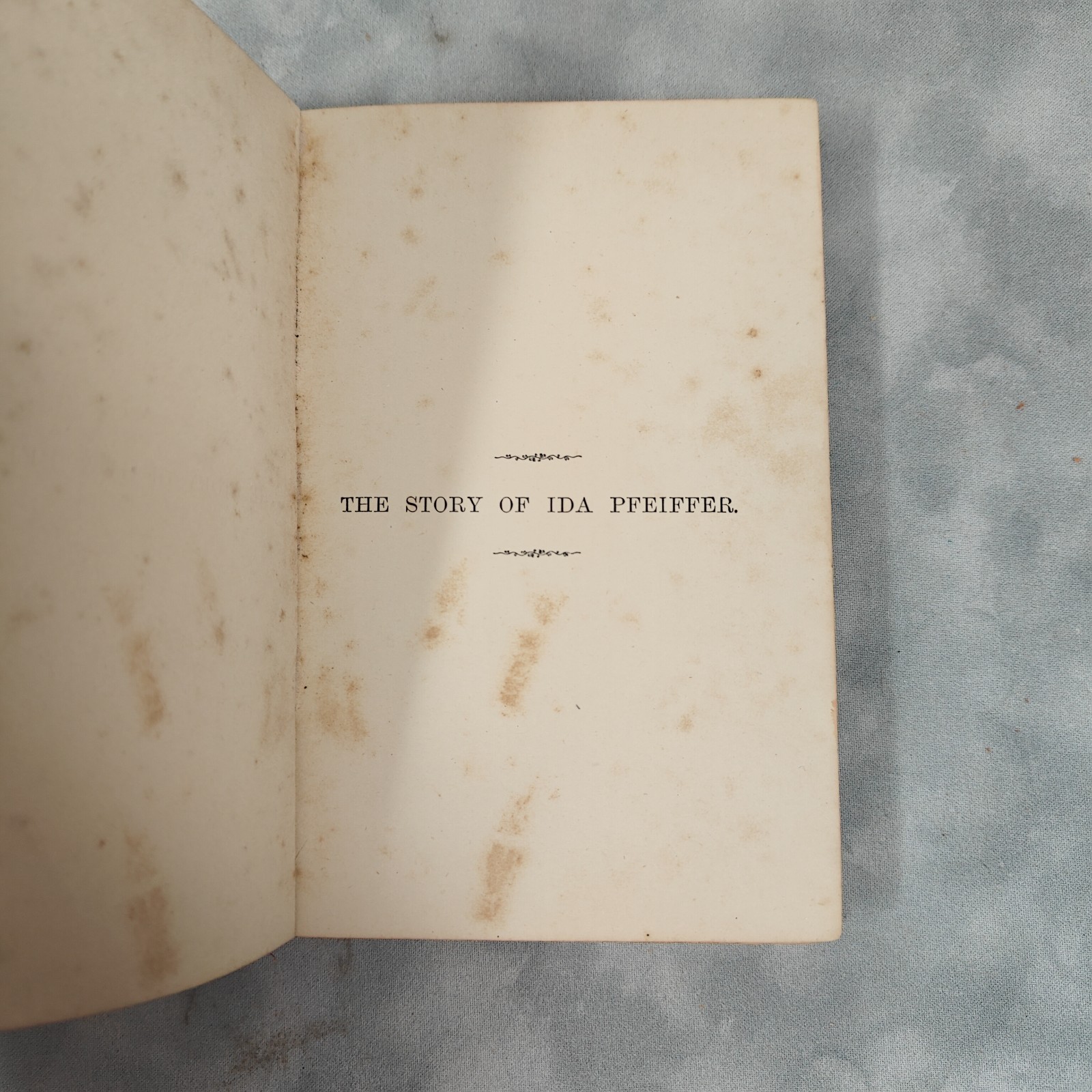 1890 The Story of Ida Pfeiffer Travels in Many Lands HC Nelson Explorer Book