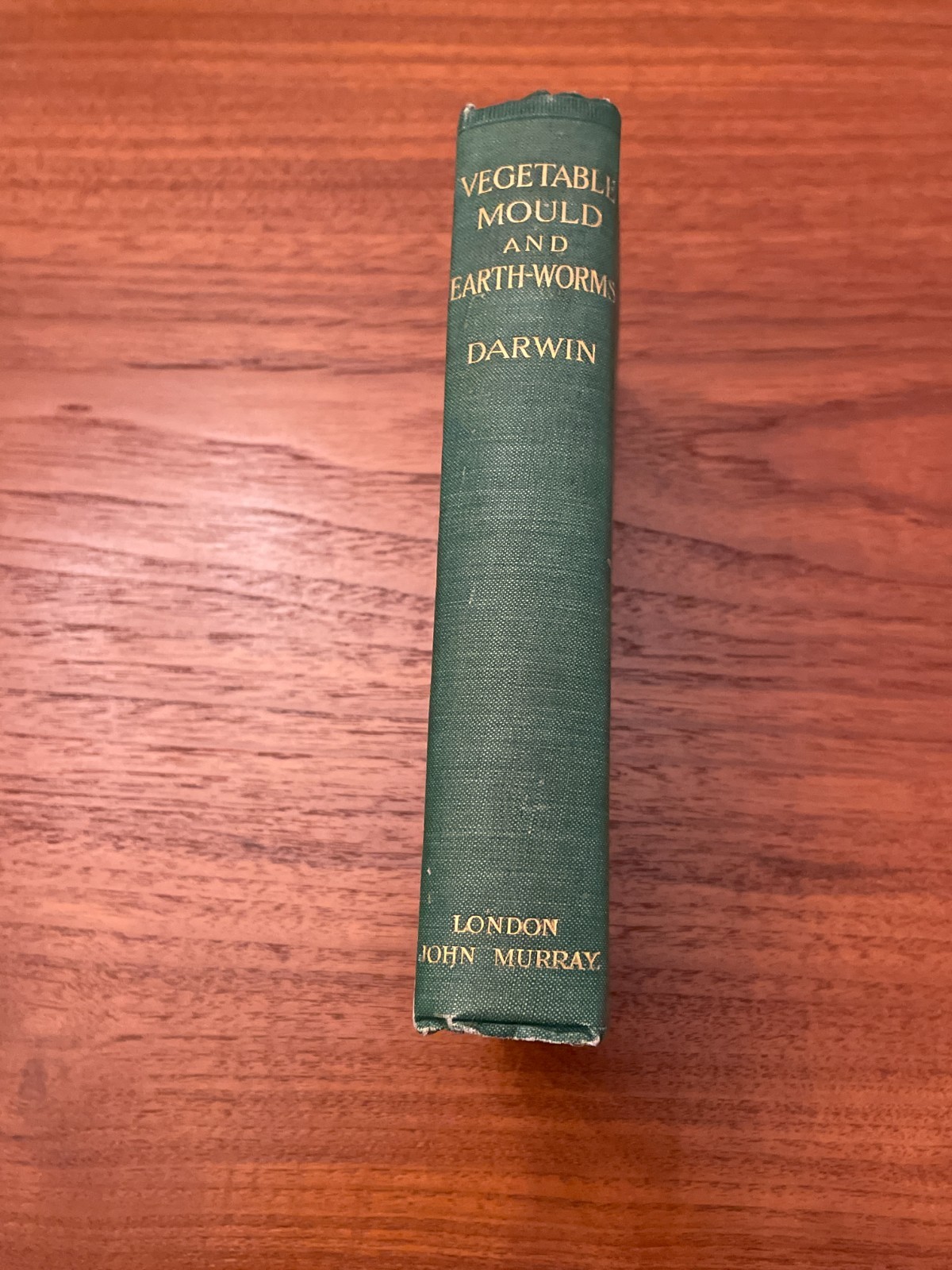 1904 Charles Darwin Vegetable Mould Earth-Worms Thirteenth Thousand HC Murray