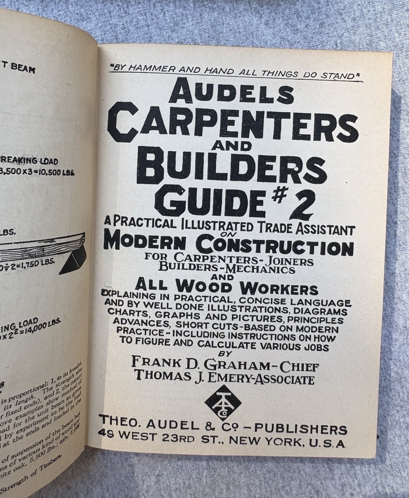 Vintage Audel’s Carpenter & Builder’s Guide Complete 4 Volume Set 1947-1948 VG