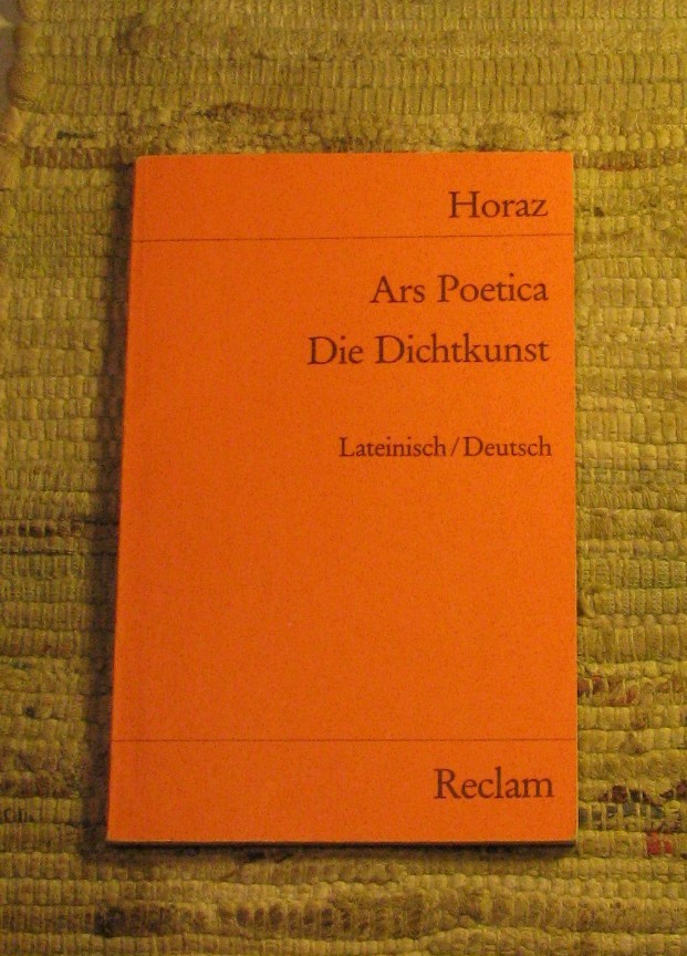 ARS POETICA DIE DICHTKUNST by Horaz Lateinisch & Deutsch 1981 Reclam Pocket PB
