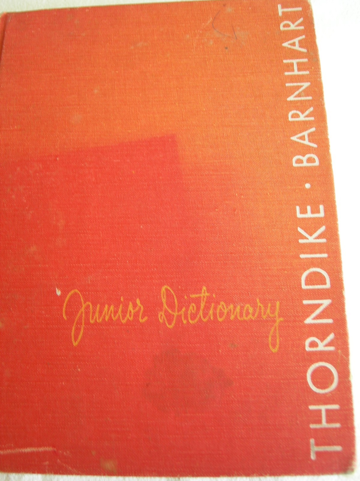 Thorndike Barnhart Junior Dictionary,Children’s Reference Book-1952-HC-EXC