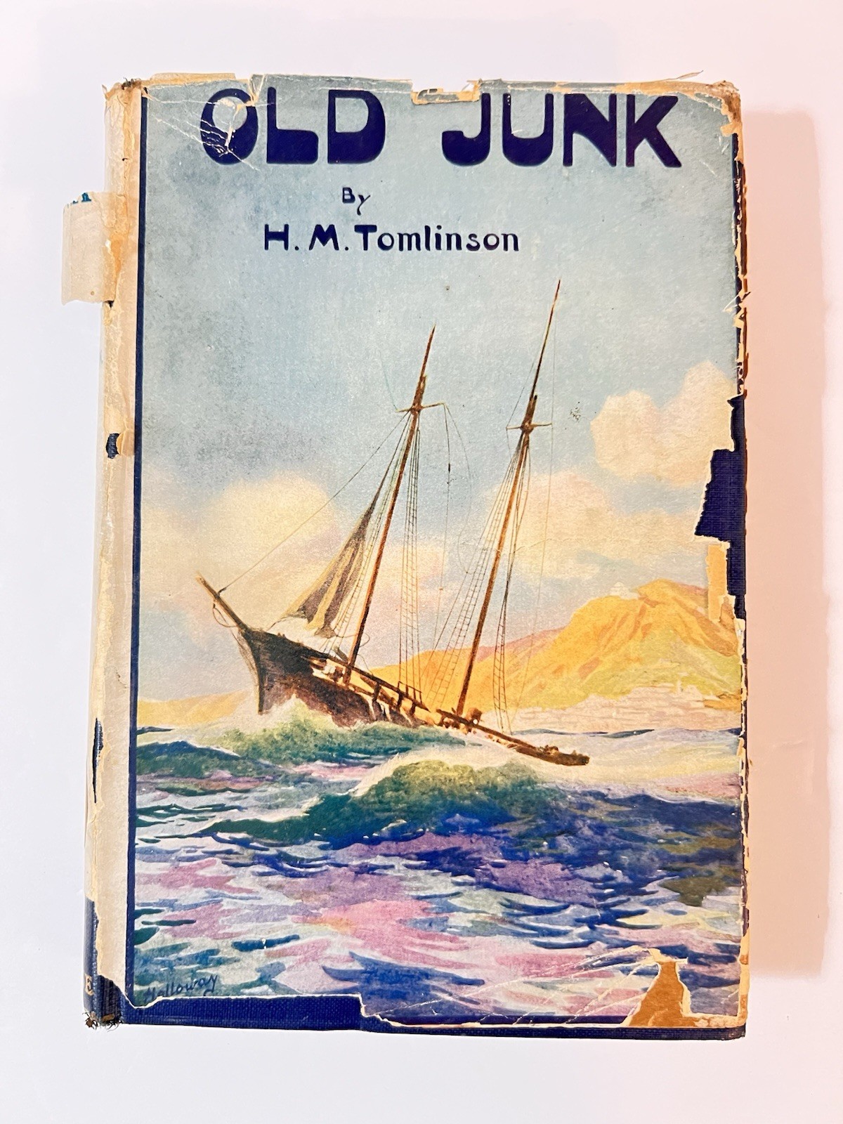 Old Junk by H. M. Tomlinson, 1918 (HC, DJ, 1st Edition)