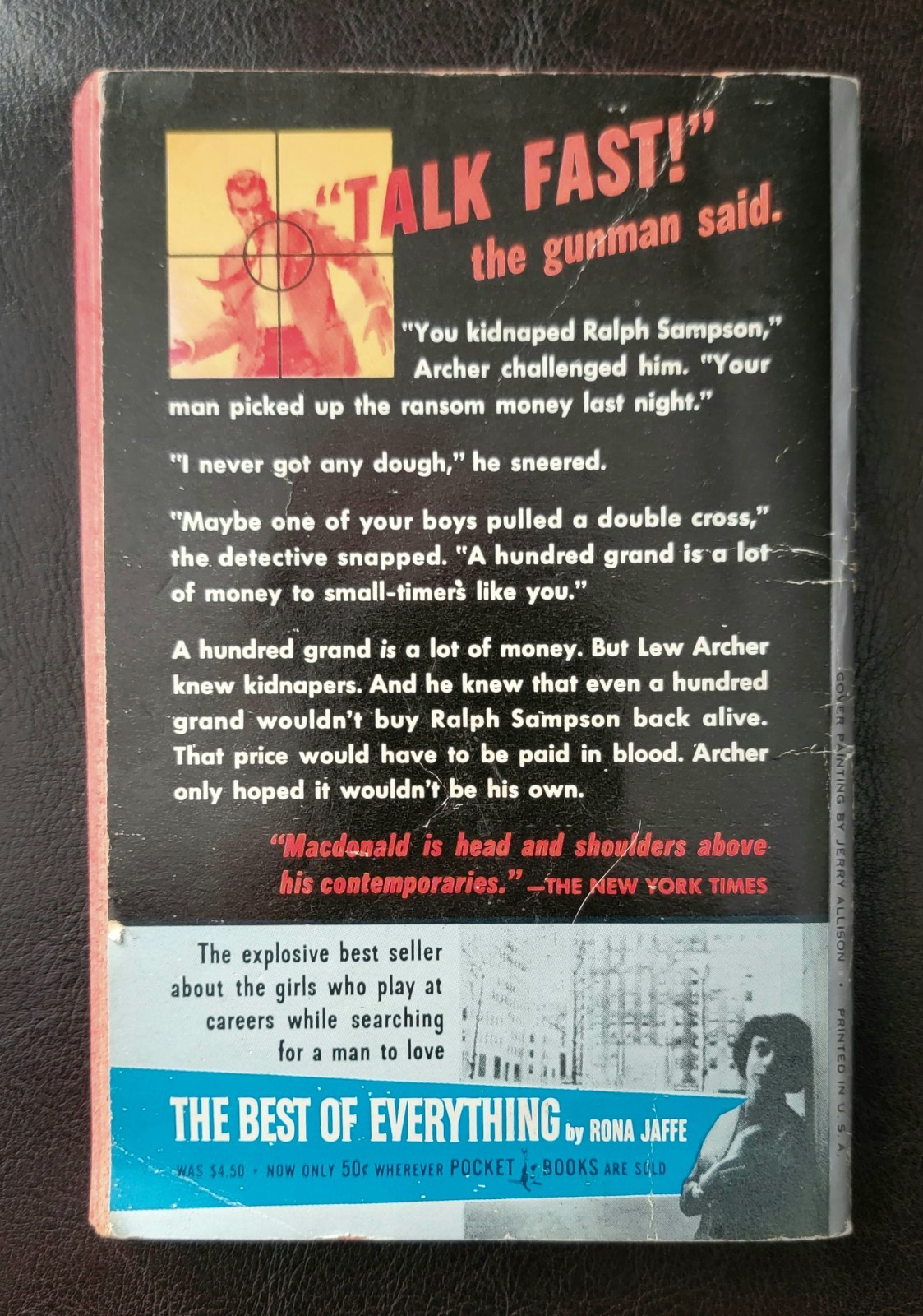 The Moving Target John Ross MacDonald Pocket 2680 1959 Lew Archer Scarce