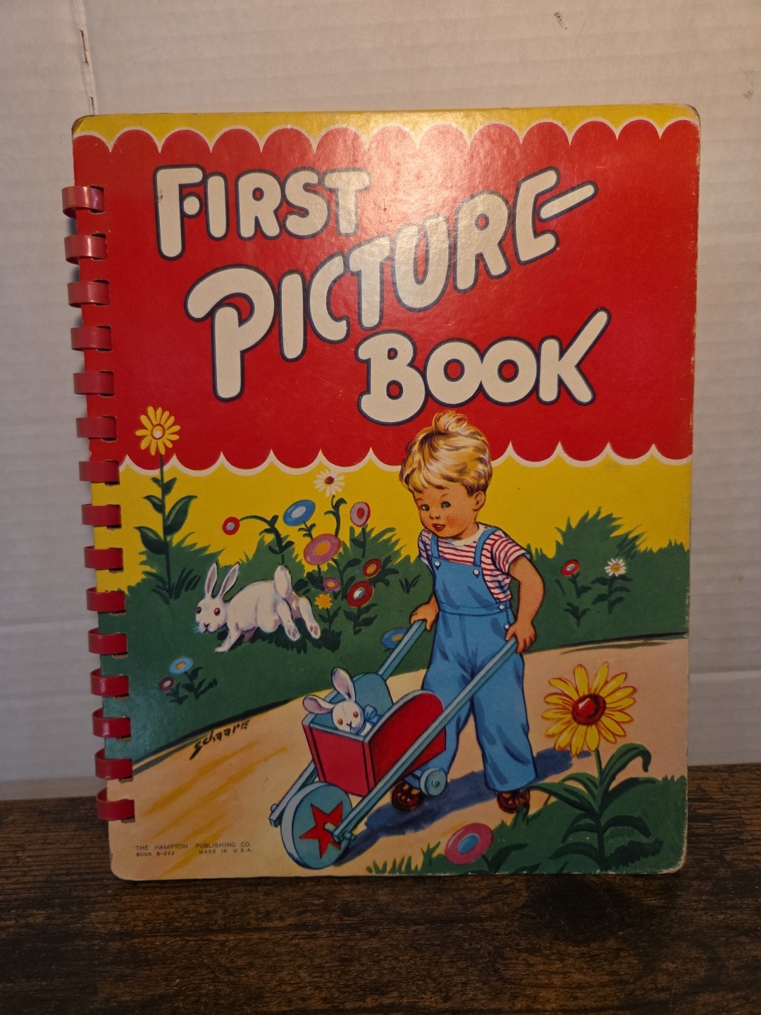 First Picture Book 1955 Children’s Book Hampton Publishing Board Book