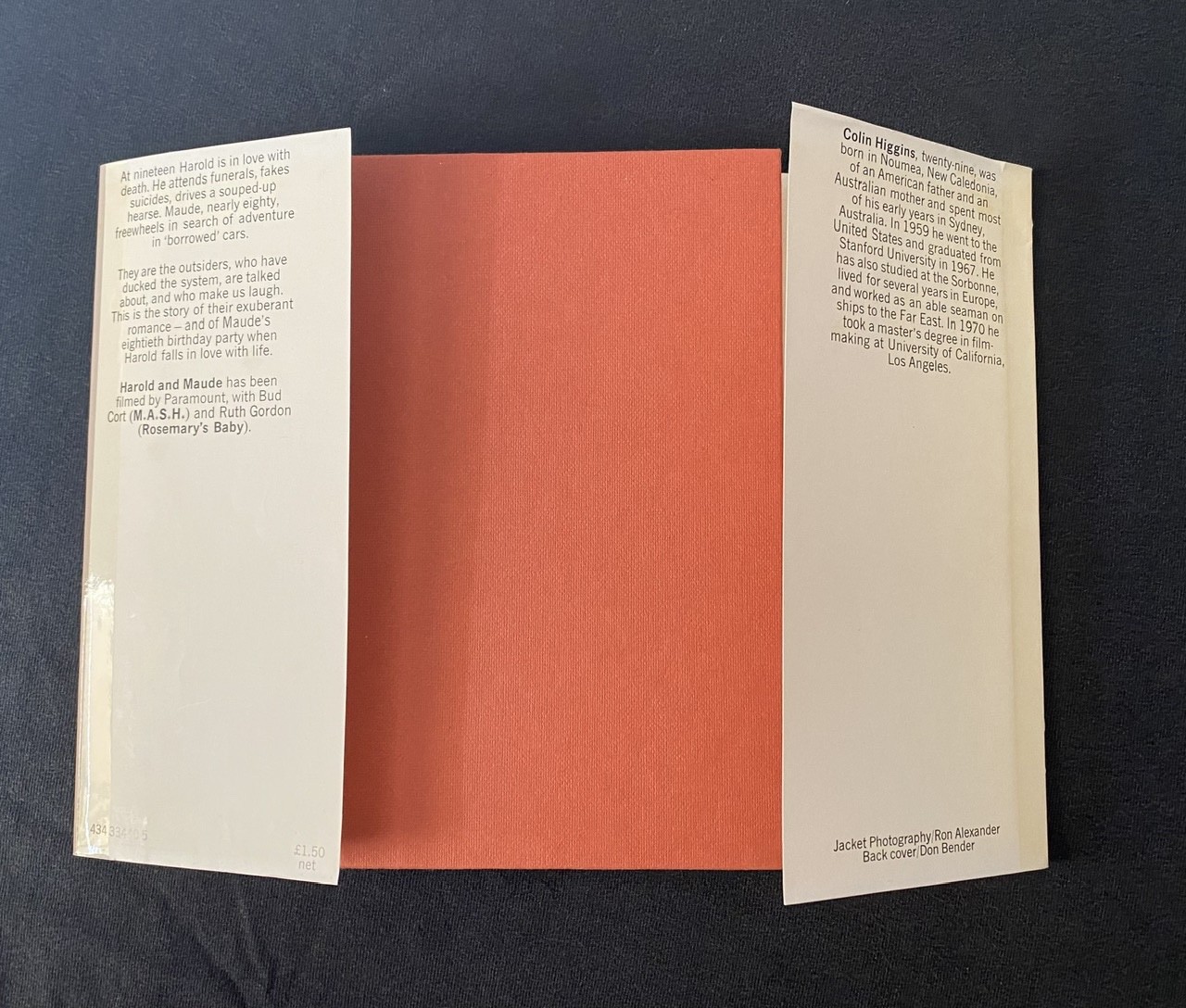 Harold and Maude Colin Higgins novel Heinemann UK HC/DJ 1971 First Edition RARE