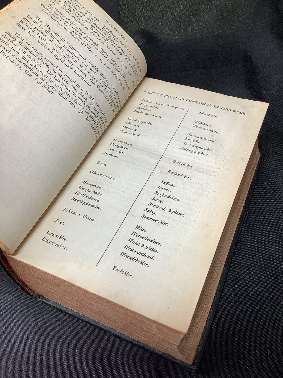 1808 46 Maps Topographical Dictionary Of United Kingdom By Capper HB