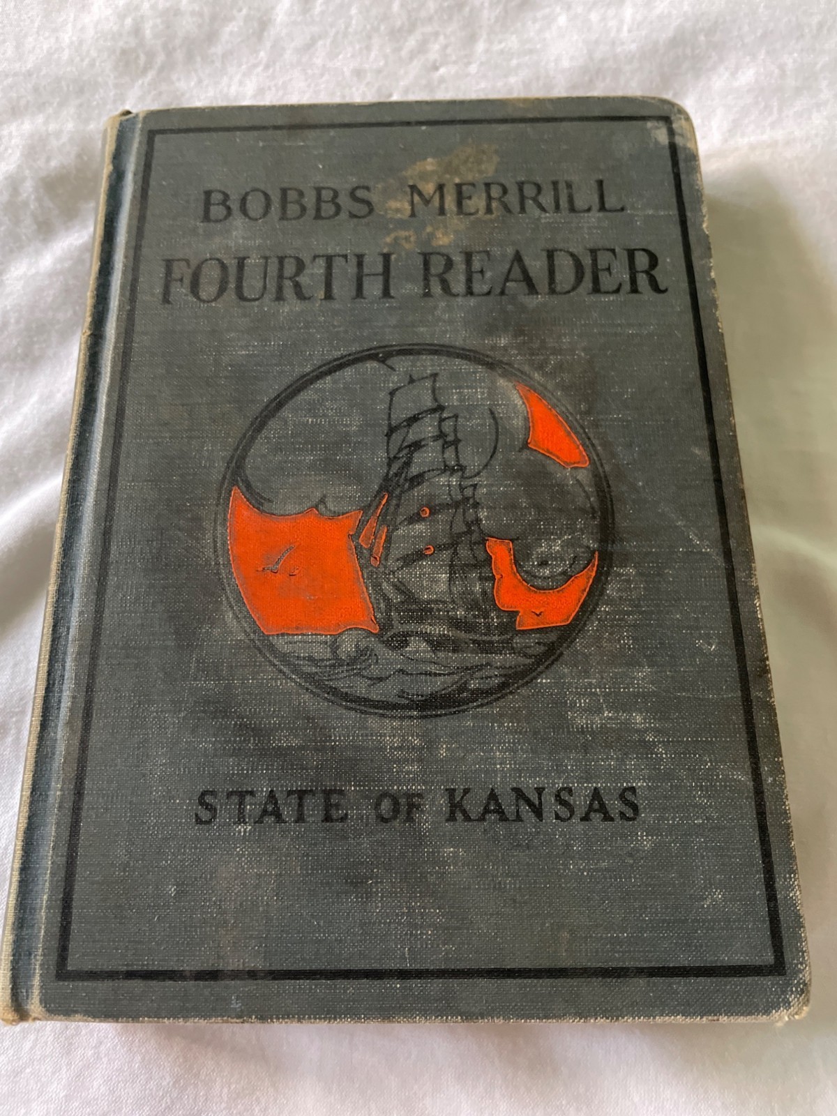 Bobbs-Merrill Fourth Reader Hardcover 1922 Kansas Edition Illustrated By Vera St