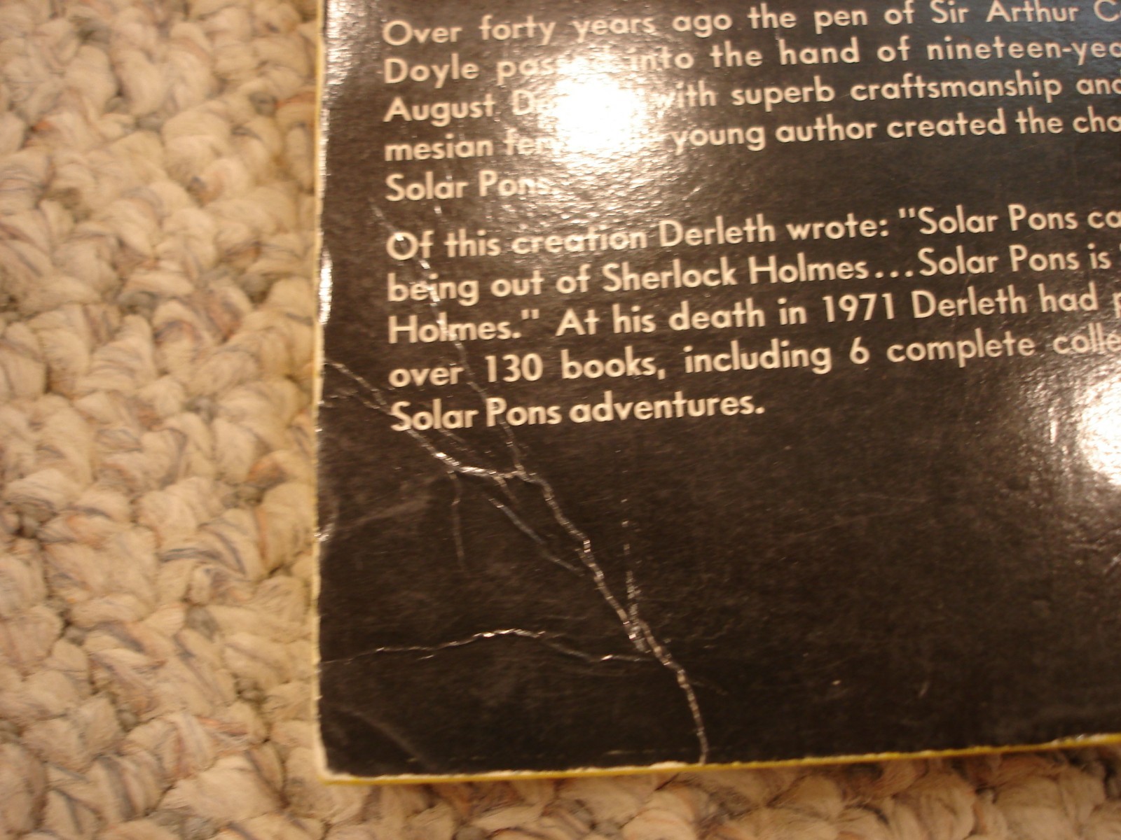Lot 2 Solar Pons paperbacks Introducing No.1 & No.7 Final Journey August Derleth