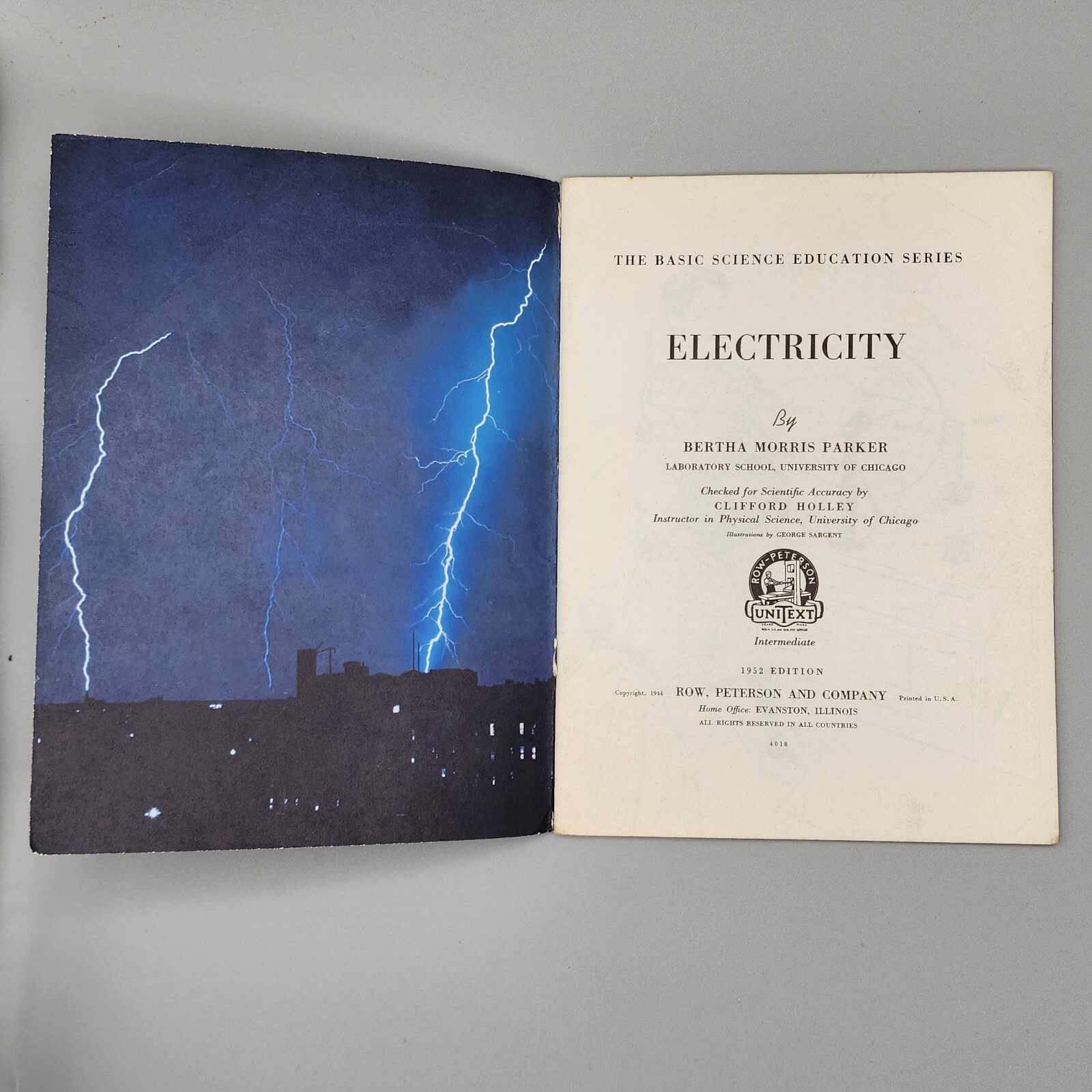 6 Mid-Century Basic Science Education Series Books, Row-Peterson Unitext