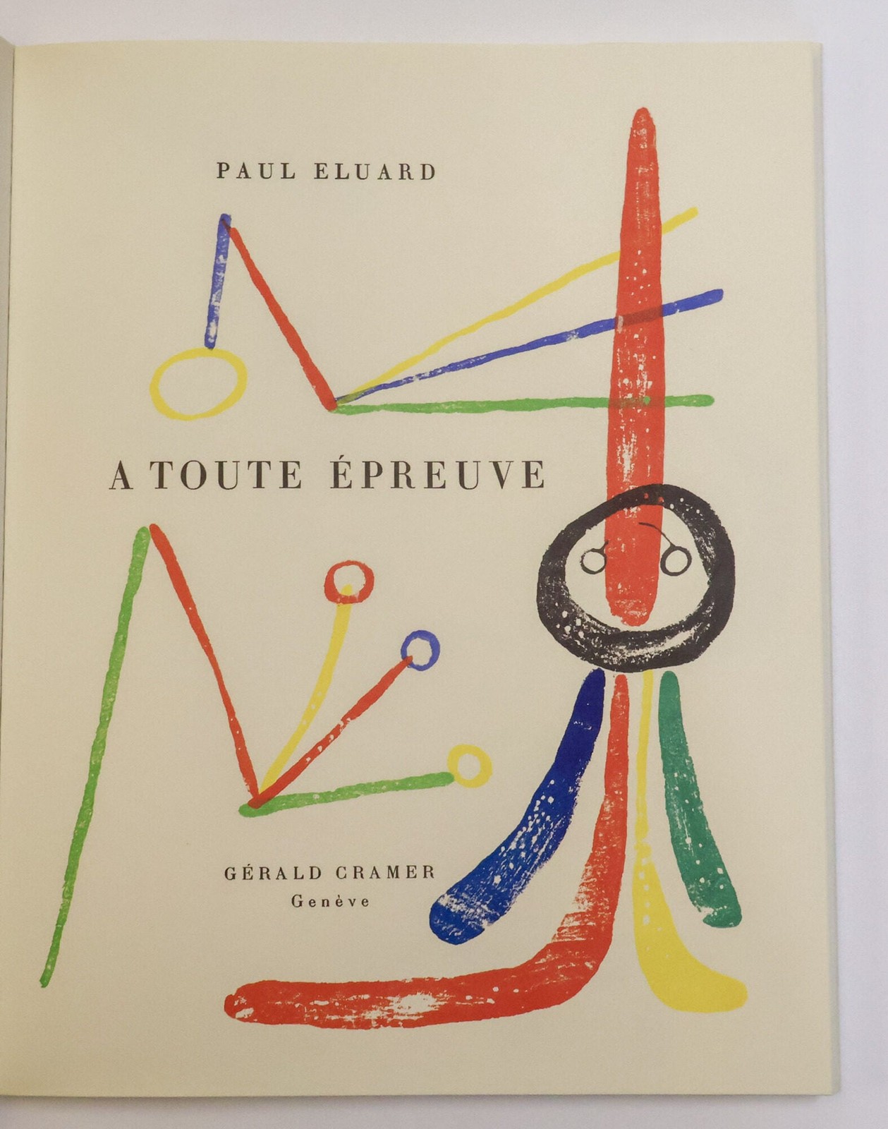 Paul Éluard, Joan Miró / TOUTE ÉPREUVE Two Volumes 1st ed 1984
