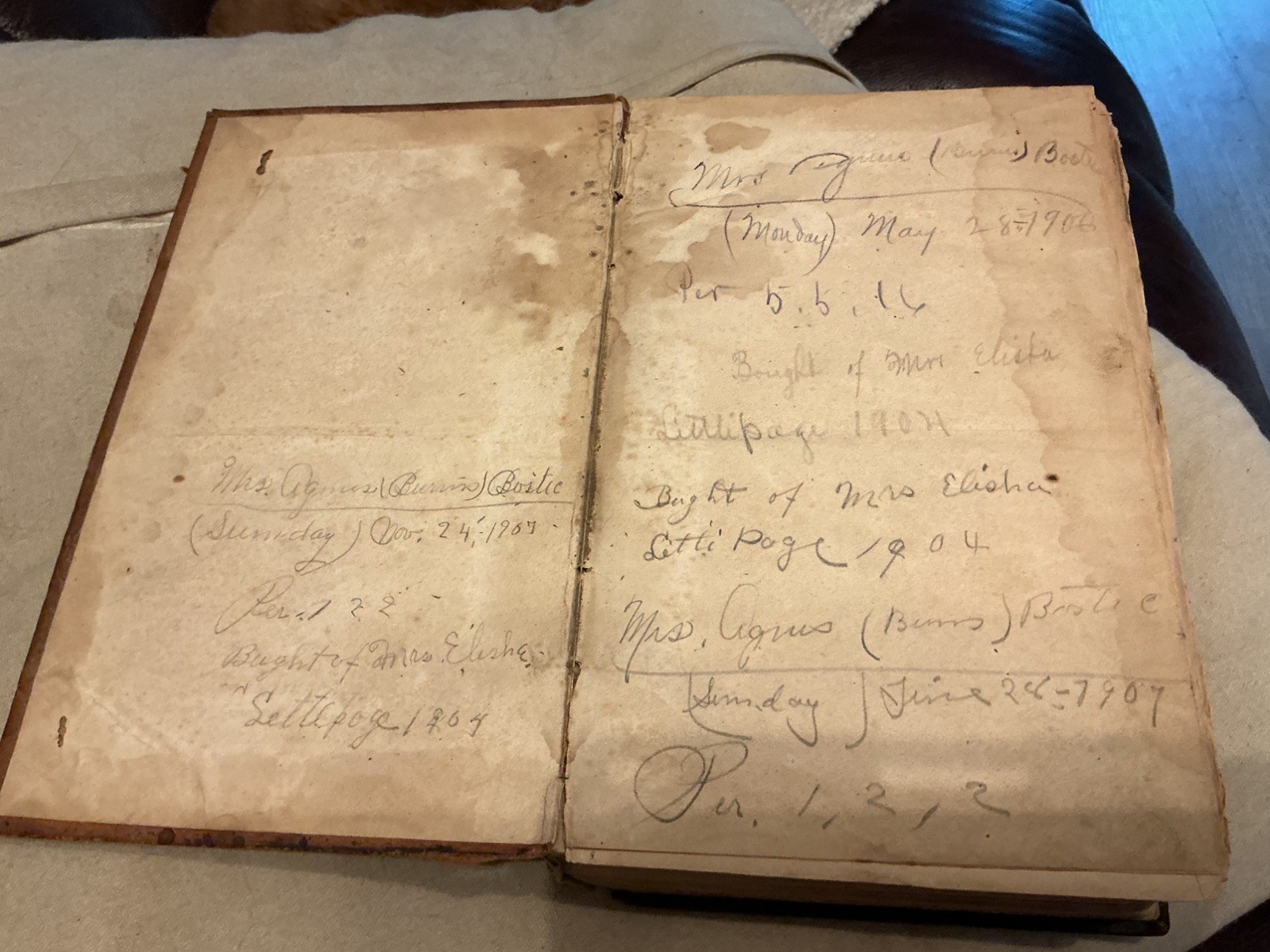 Early 1832 Scott’s Bible Monroe County WV Estate Bostic Family Genealogy History