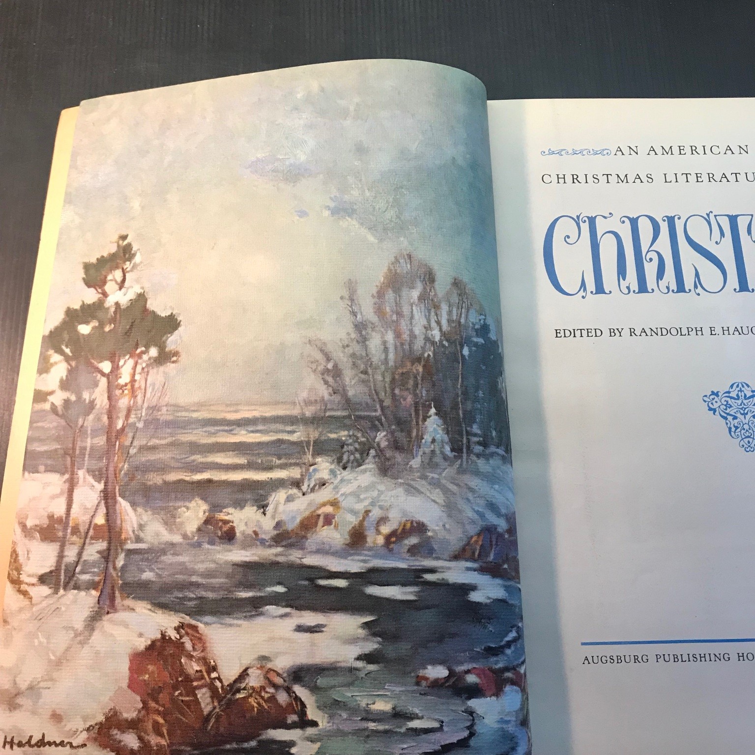 Christmas Edited Randolph E. Haugan 2nd Edition 1945 Illustrated Art