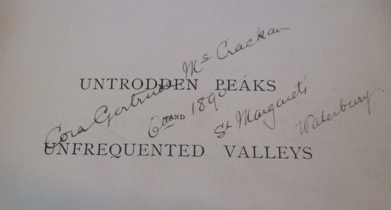 „Untrodden Peaks & Unfrequented Valleys“ HC by Amelia Edwards, 2nd Edition, 1890