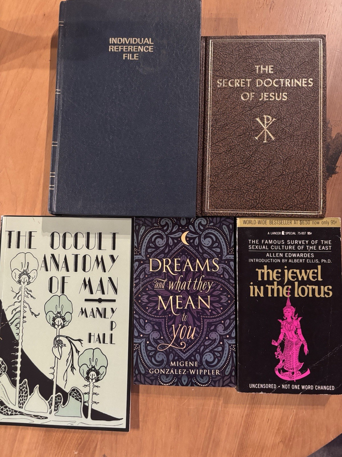 Esoteric Occult Books: Manly Hall, Edgar Cayce, Jewel Of The Lotus, Rosicrucian