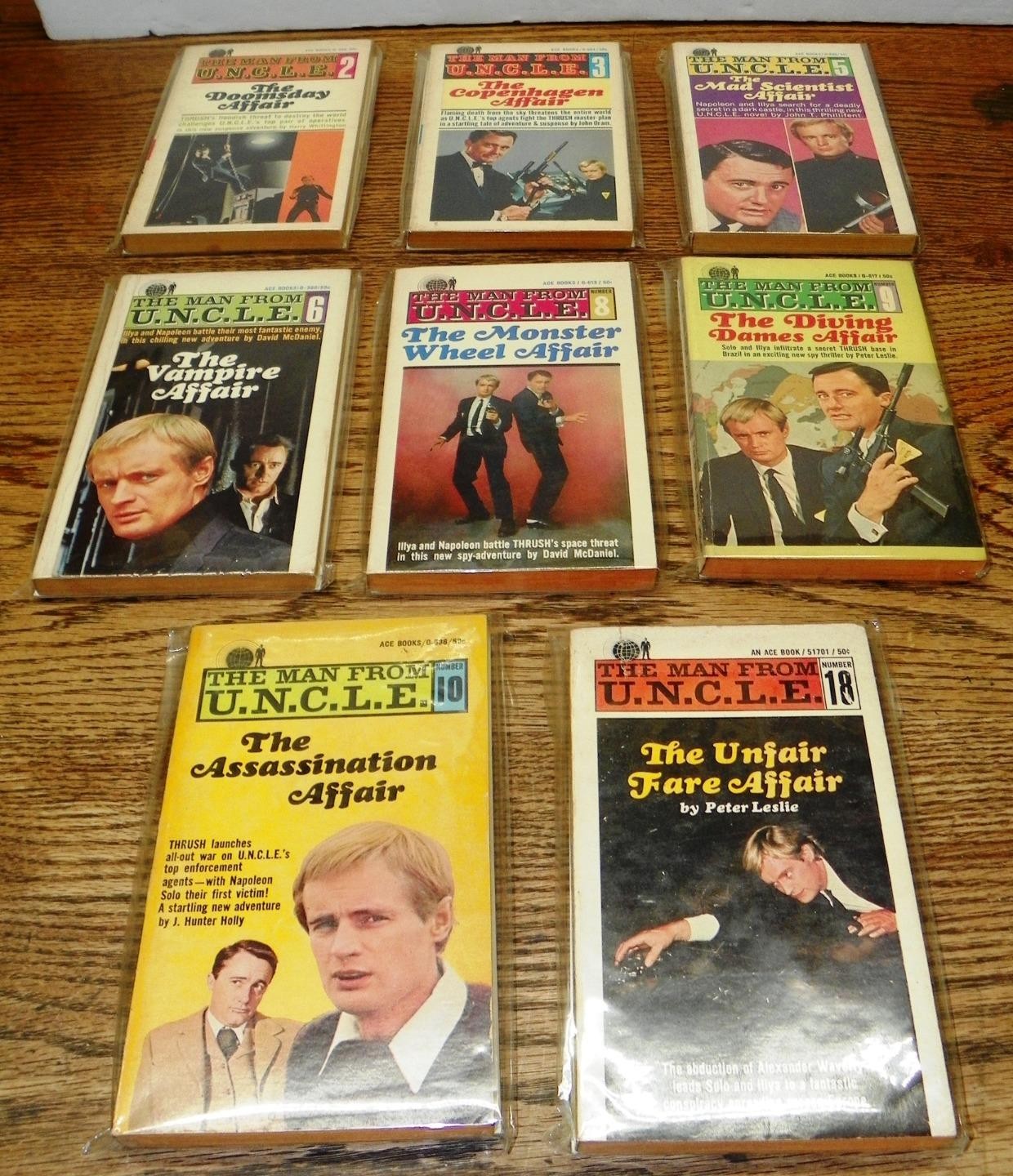 8X VTG 1970s The Man from U.N.C.L.E. / UNCLE Spy Espionage TV-Show Tie-In LOT