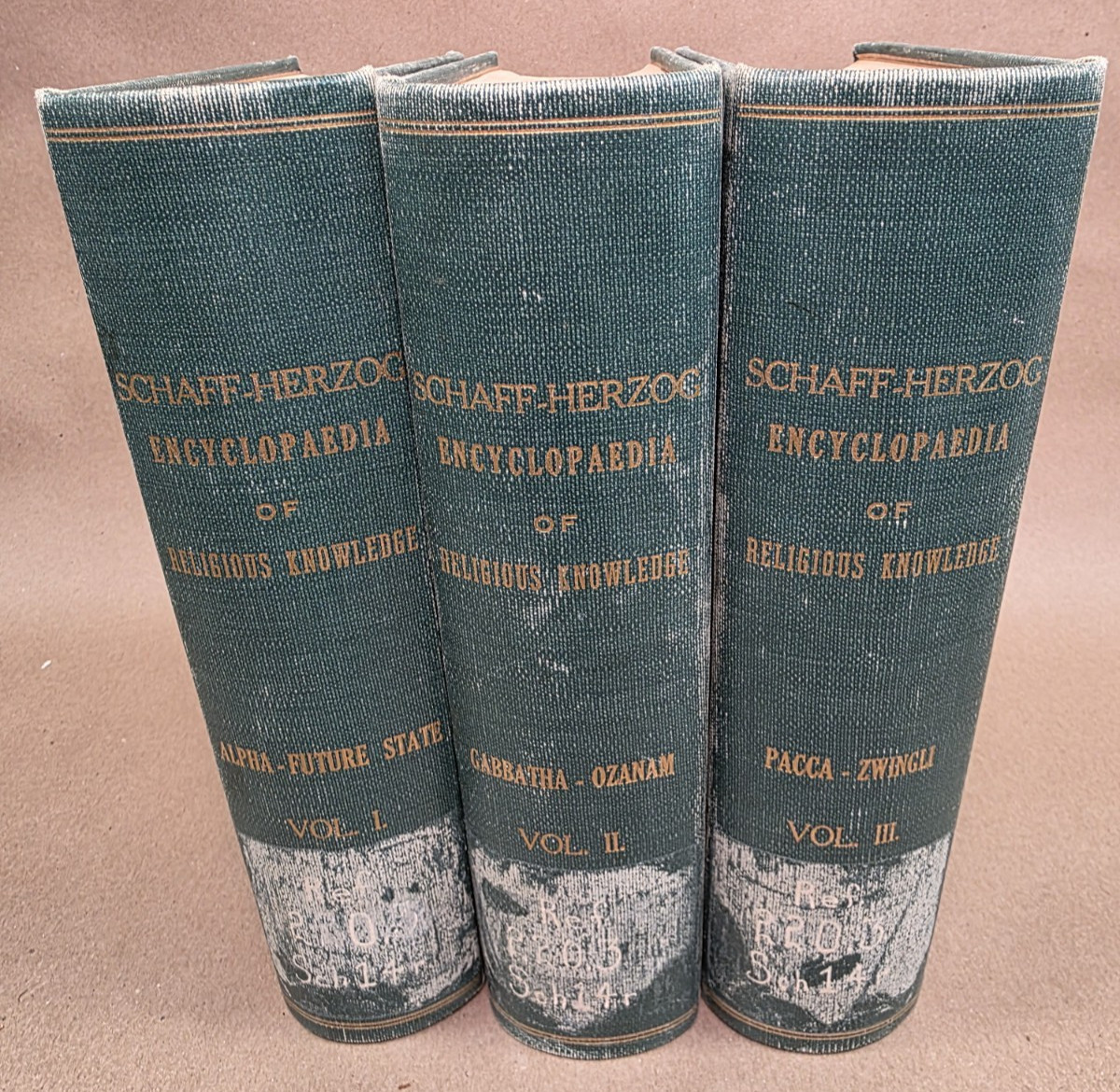 1883 – SCHAFF-HERZOG ENCYCLOPEDIA OF RELIGIOUS KNOWLEDGE – VOLUMES I, II, II