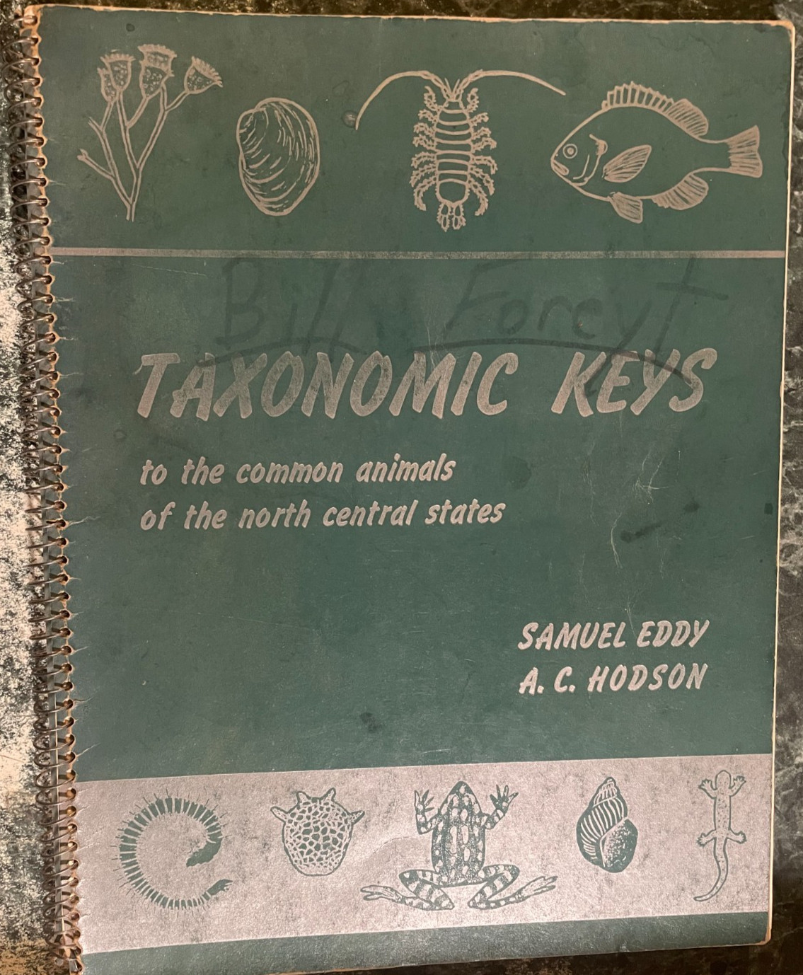 Taxonomic Keys by Eddy and Hodson Softcover/Spiral bound, 1964, 162 pages, VG