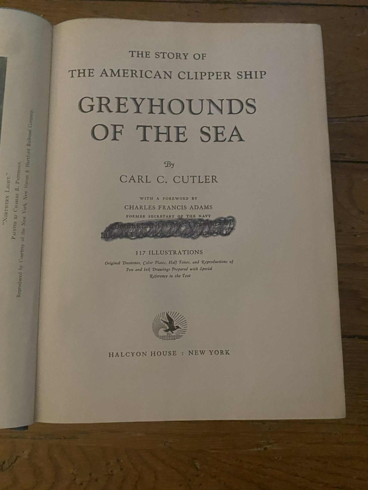 VINTAGE 1930 – Greyhounds Of The Sea by Carl C. Cutler – First Edition