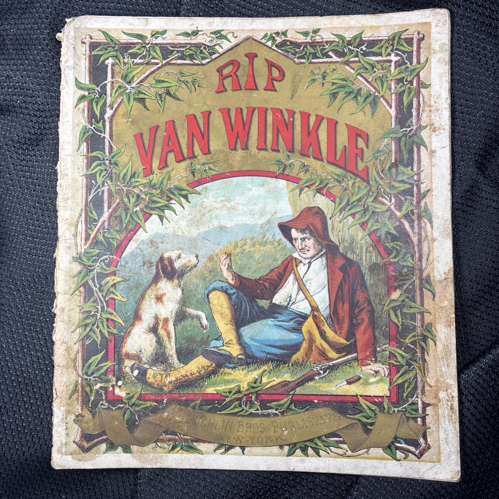 Antique Original RIP VAN WINKLE McLoughlin Bros Children’s Book