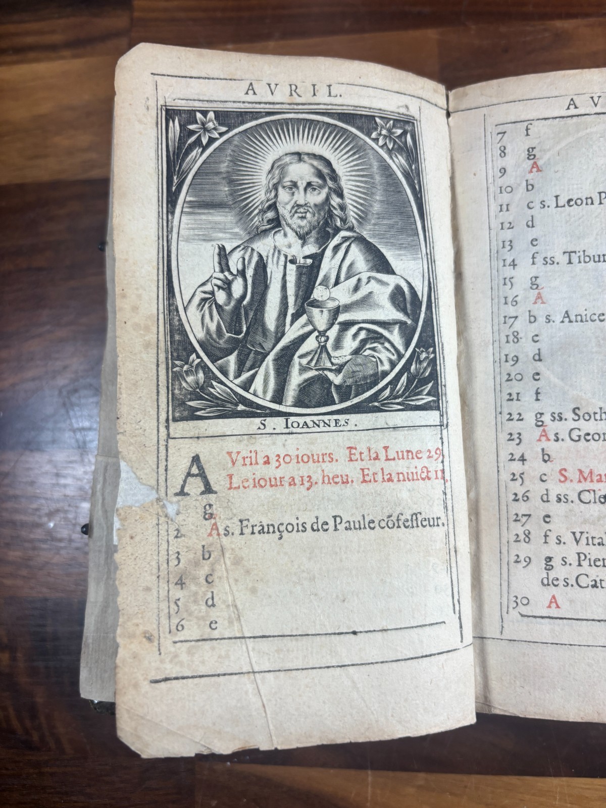 French Book of Hours Dated 1619, The Council of Trent Era, Morocco Binding