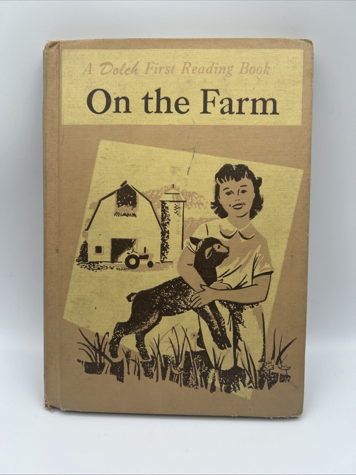 Collectible Vintage ON THE FARM – A Dolch First Reading Book hardback BOOK 1958