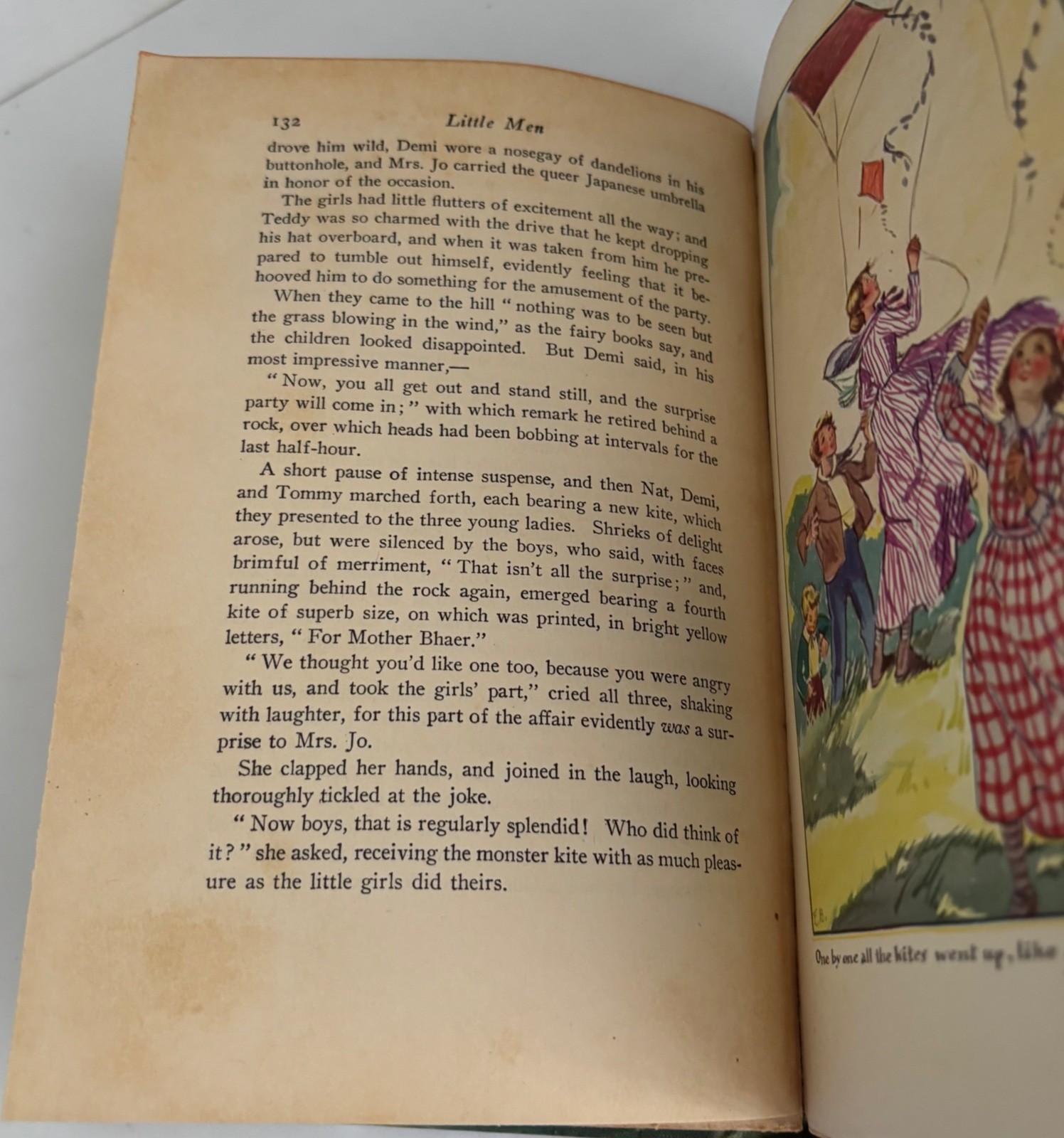 Little Men by Louisa M. Alcott Rainbow Edition Blue Ribbon Books 1913 Edition