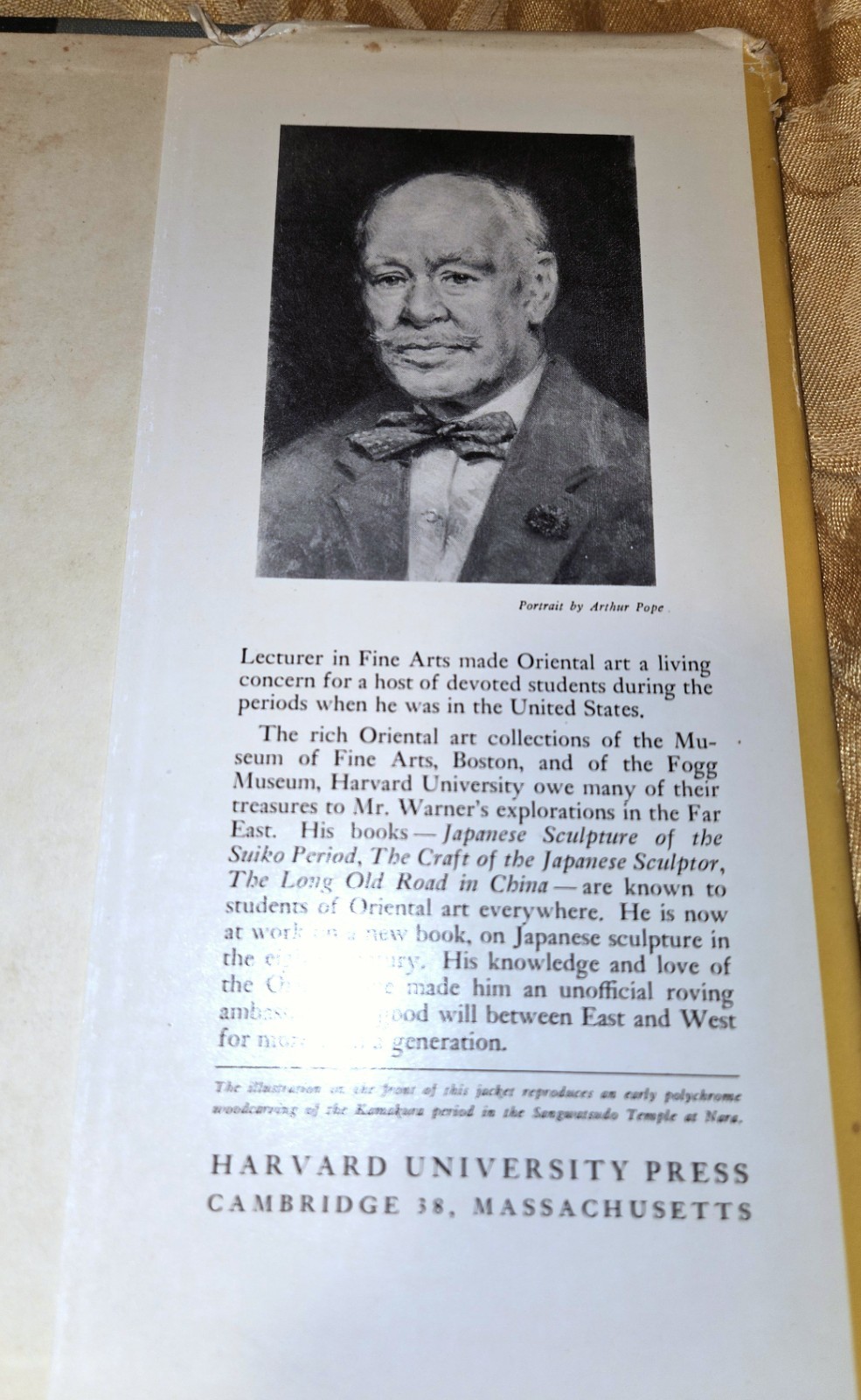„The Enduring Art of Japan“ Lot of 2 – Postcard Warner’s signature Harvard/Yale