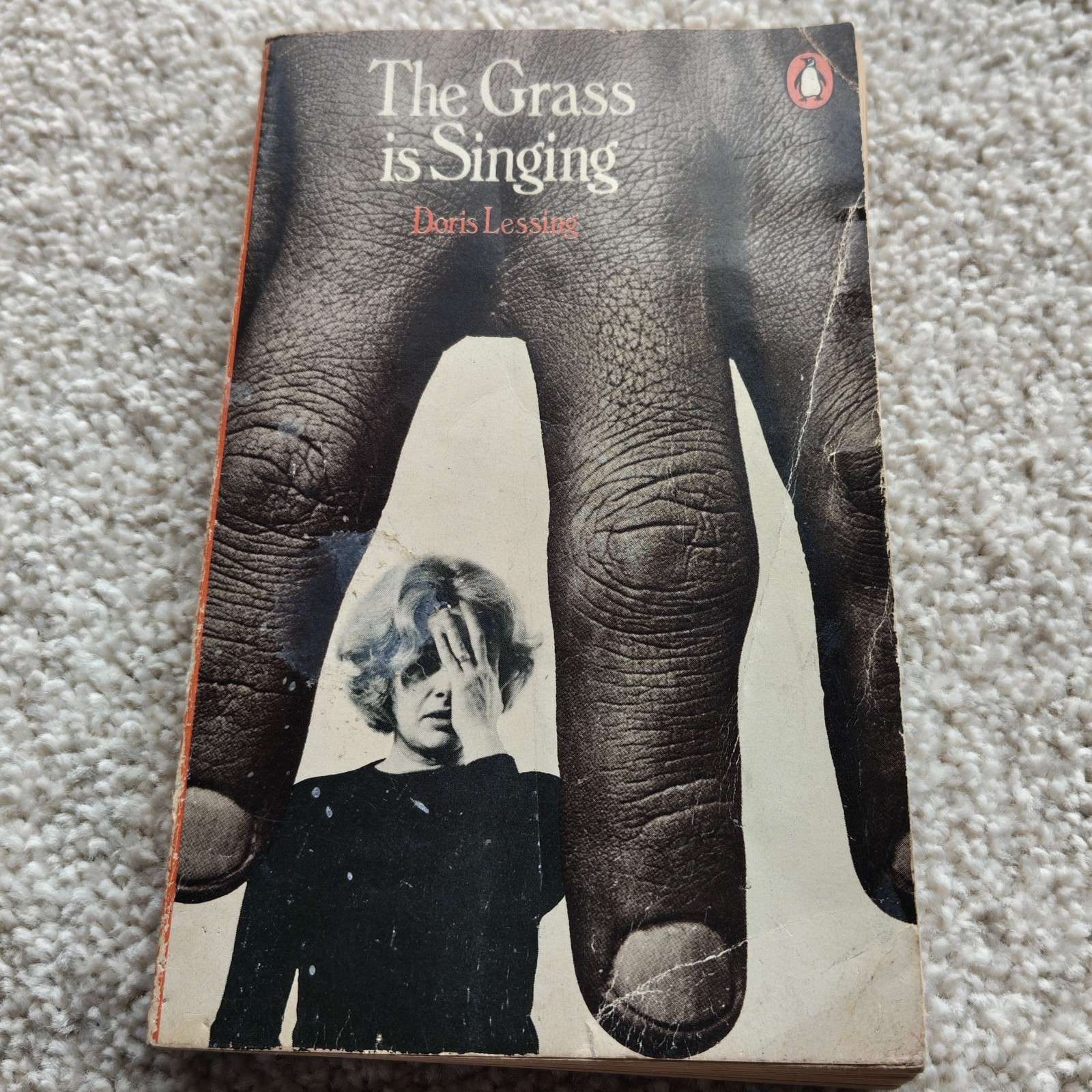 Vintage Penguin Book The Grass is Singing Doris Lessing 1969 Paperback Orange