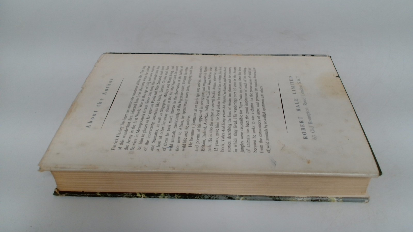 Tiger Trails In Assam, Patrick Hanley, Robert Hale Limited, 1961,