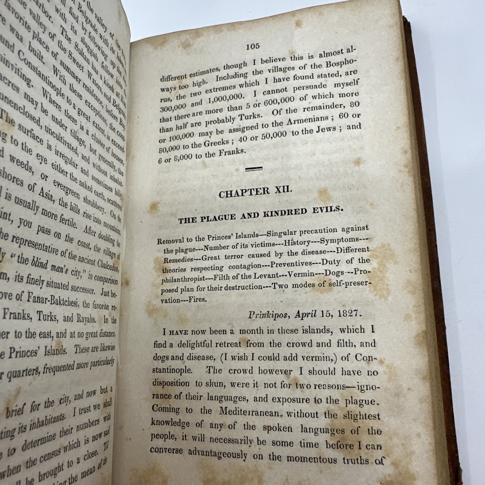 Residence Constantinople Josiah Brewer 1830 Leather Travel HC (W128DG)