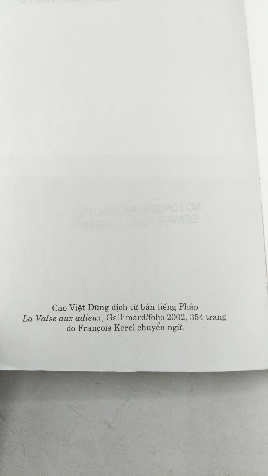 ?i?u Valse Giã T? Milan Kundera Paperback 2002