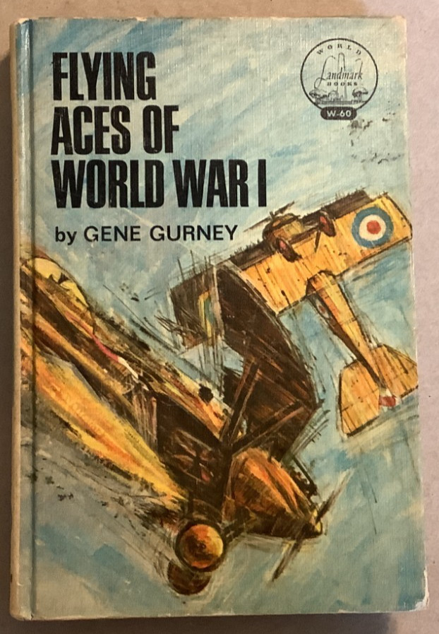 VG 1965 HC 1st Edition World Landmark W-60 Flying Aces World War I Gene Gurney