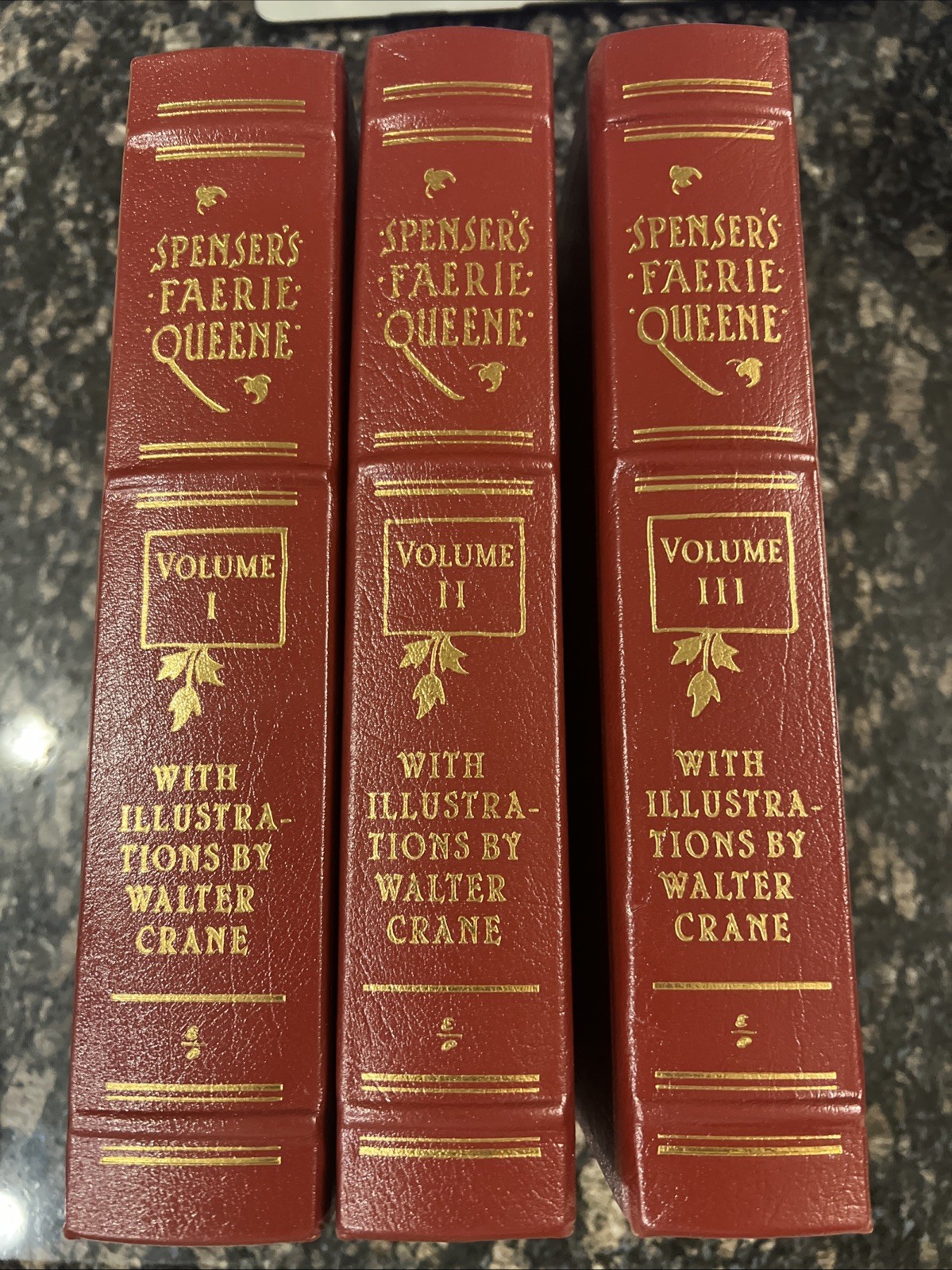 The Faerie Queene Edmund Spenser Easton Press 3 Volume Set