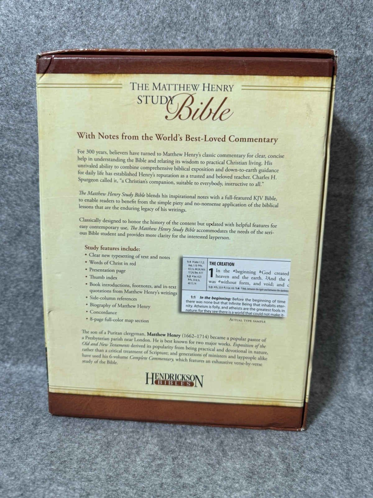 Matthew Henry Study Bible KJV Flexisoft Thumb Index Hendrickson Boxed