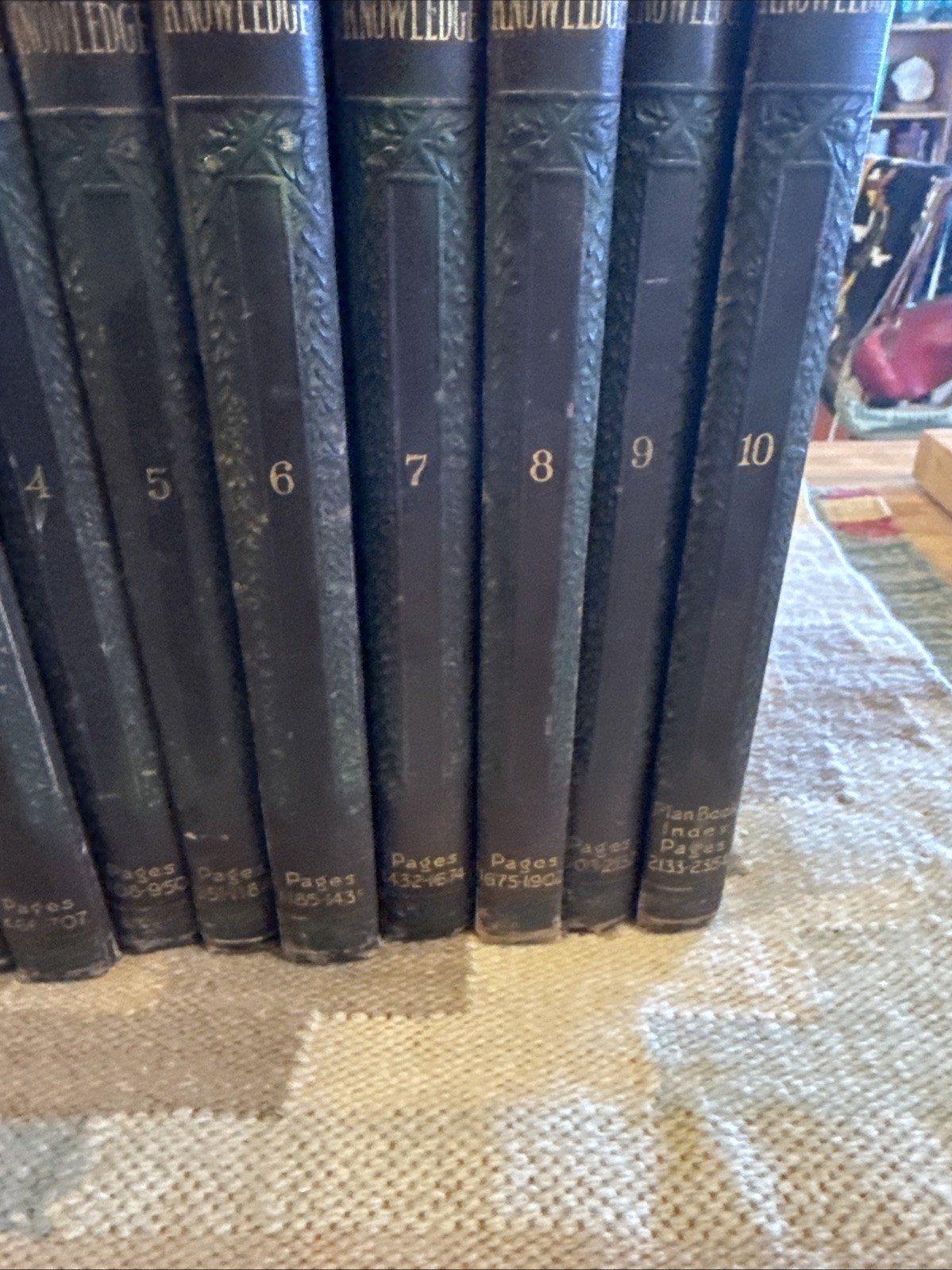 Pictured Knowledge ~1930 ~ Complete set of 10 Volumes Marshall Hughes Co.
