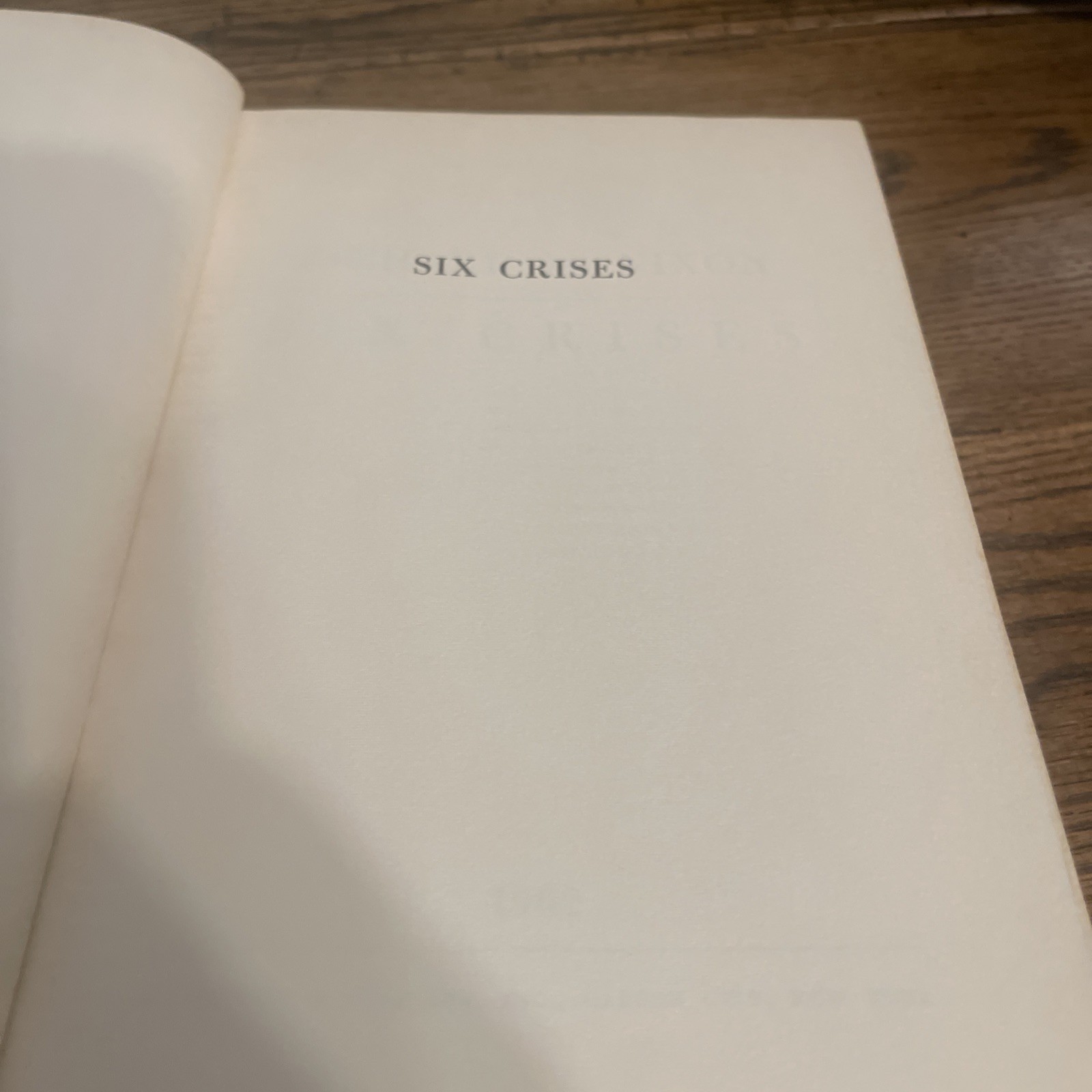 Six Crises Richard M. Nixon Signed First Edition 1962 Autopen Politics & History