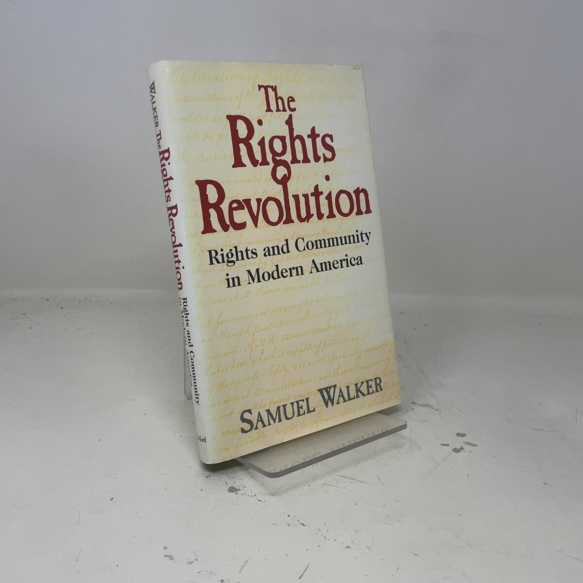 The Rights Revolution by Samuel Walker HC First Edition Like New 1998