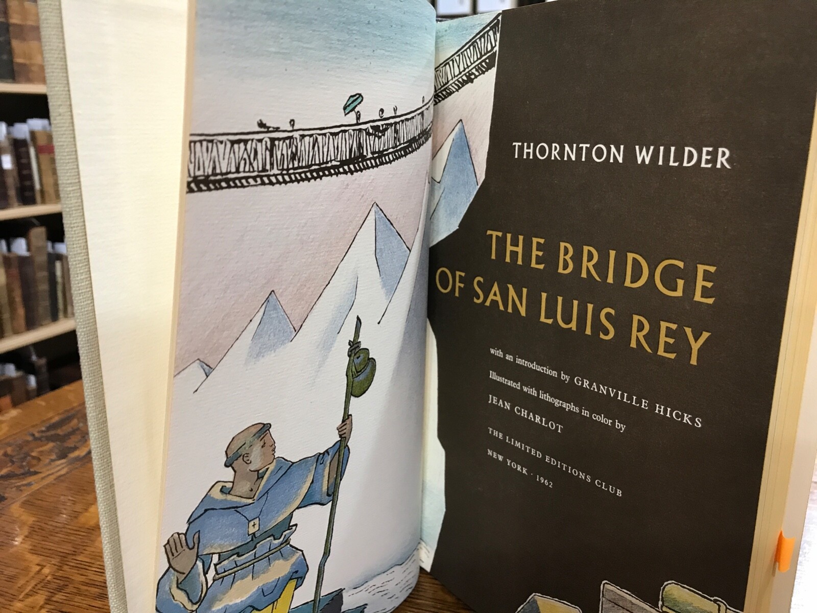 1962 The Bridge of San Luis Rey Illustrated Special Editions Club with Slip Case