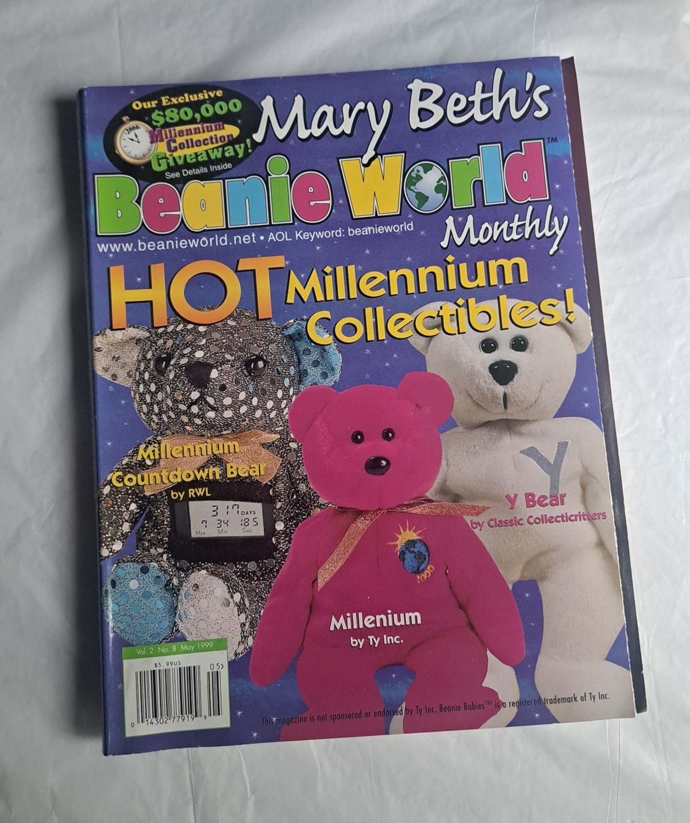 Lot Of 6 Vintage Ty Beanie Babies Collector Books Magazines Price Guides Y2K Toy