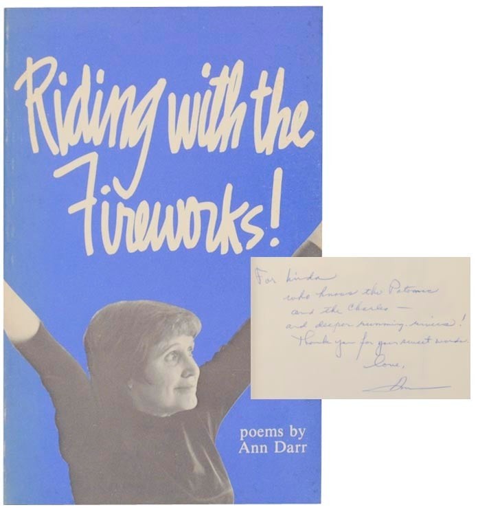 Ann DARR / RIDING WITH THE FIREWORKS Signed First Edition 1981 #155399