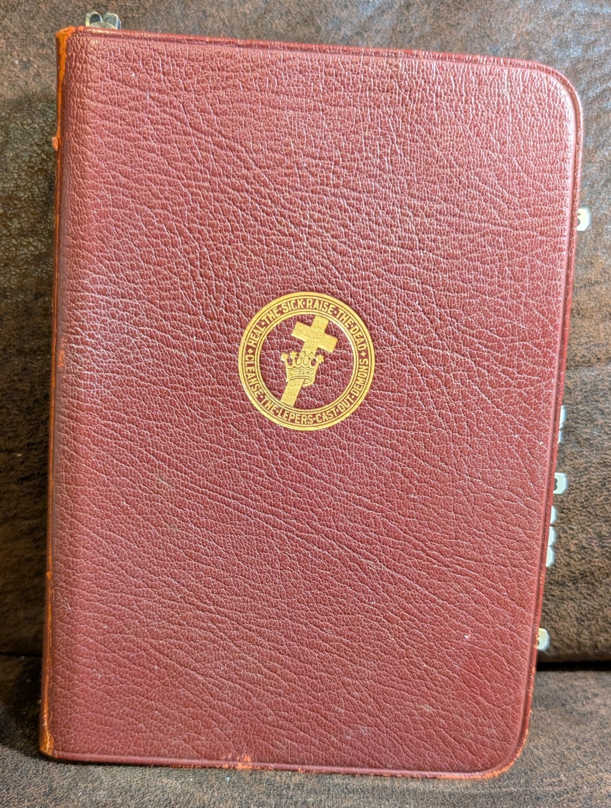 1925 PROSE WORKS BY MARY BAKER EDDY – Metal Indexed Pages Gilt Rare