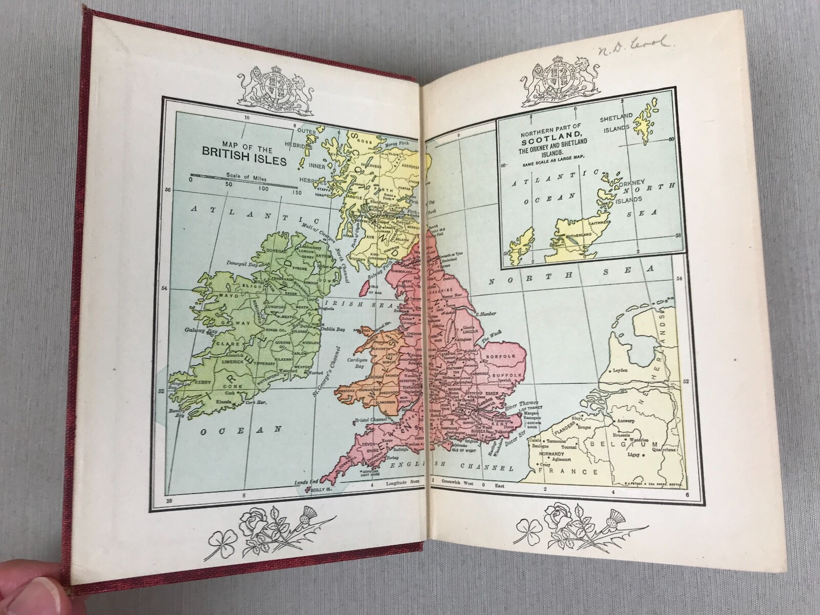 1913, A HISTORY OF ENGLAND by Allen Thomas, 1913, Pre-WWI View, Heath & Co.