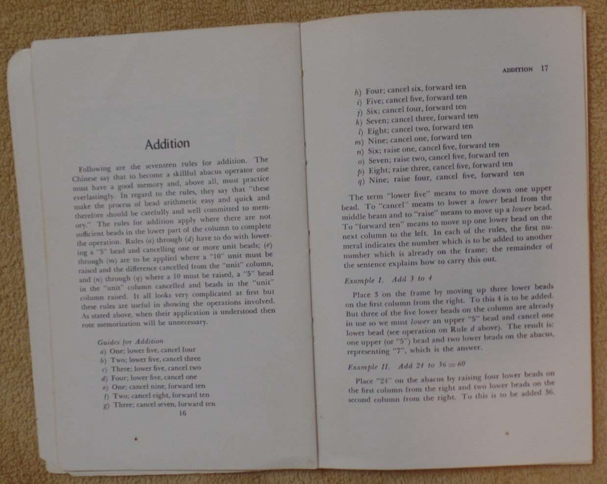Abacus Arithmatic, Weldon J. Crook, SB, 1961, Pacific Books, Palo Alto CA