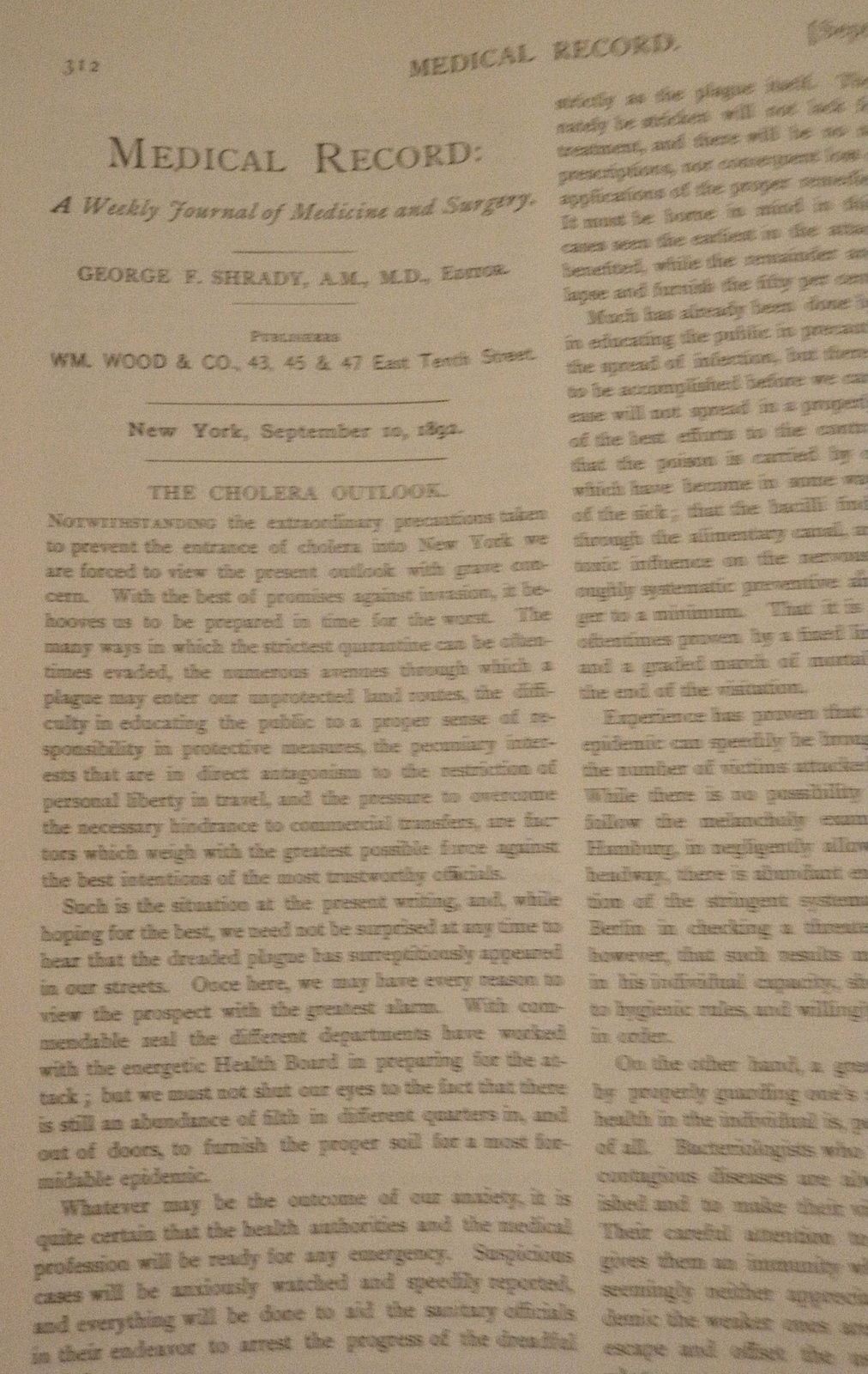 ETIOLOGY OF LEPROSY William Wood – HAWAII MOLOKAI – 1892 Quack Science SYPHILLIS