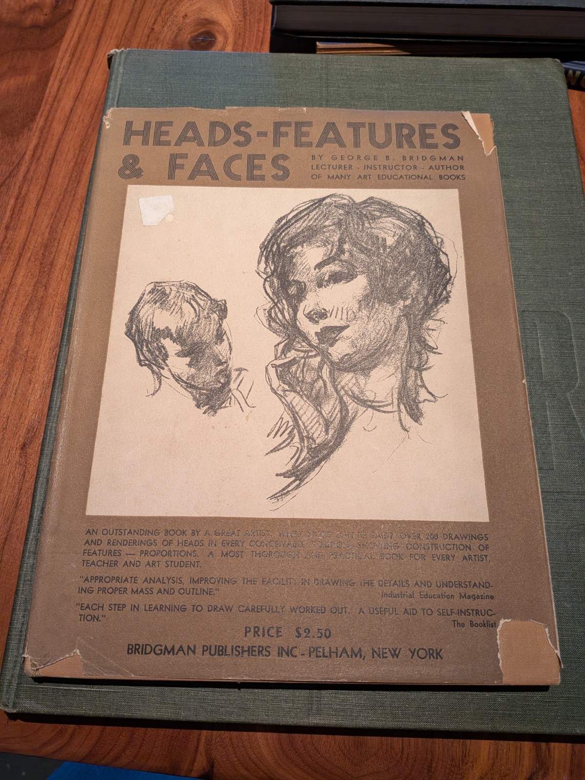 1938 Heads Features & Faces by George Bridgman art drawing artist book