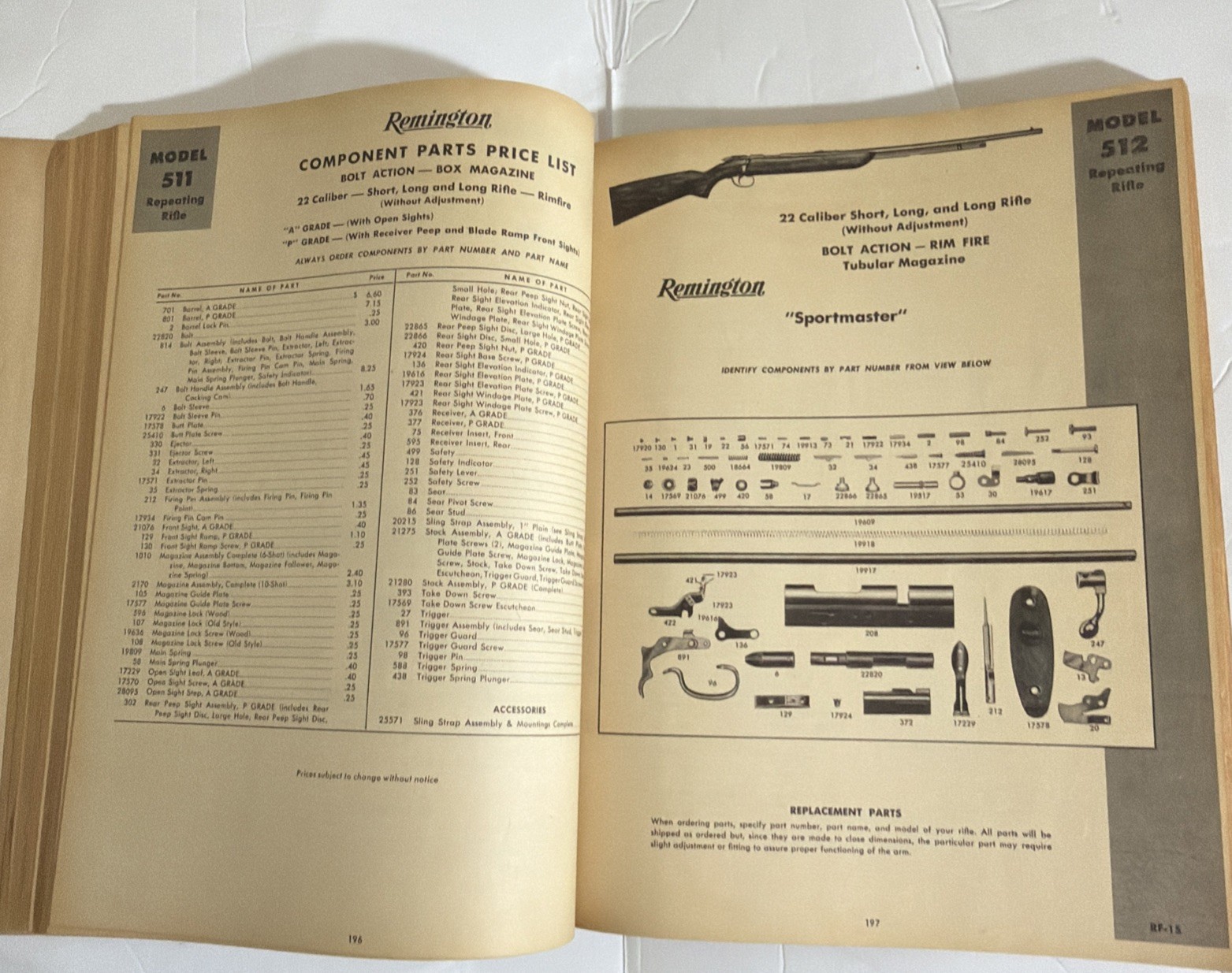 Gun Parts Catalog 1950-70s? Stoeger Colt , Browning, Springfield,Smith & Wesson